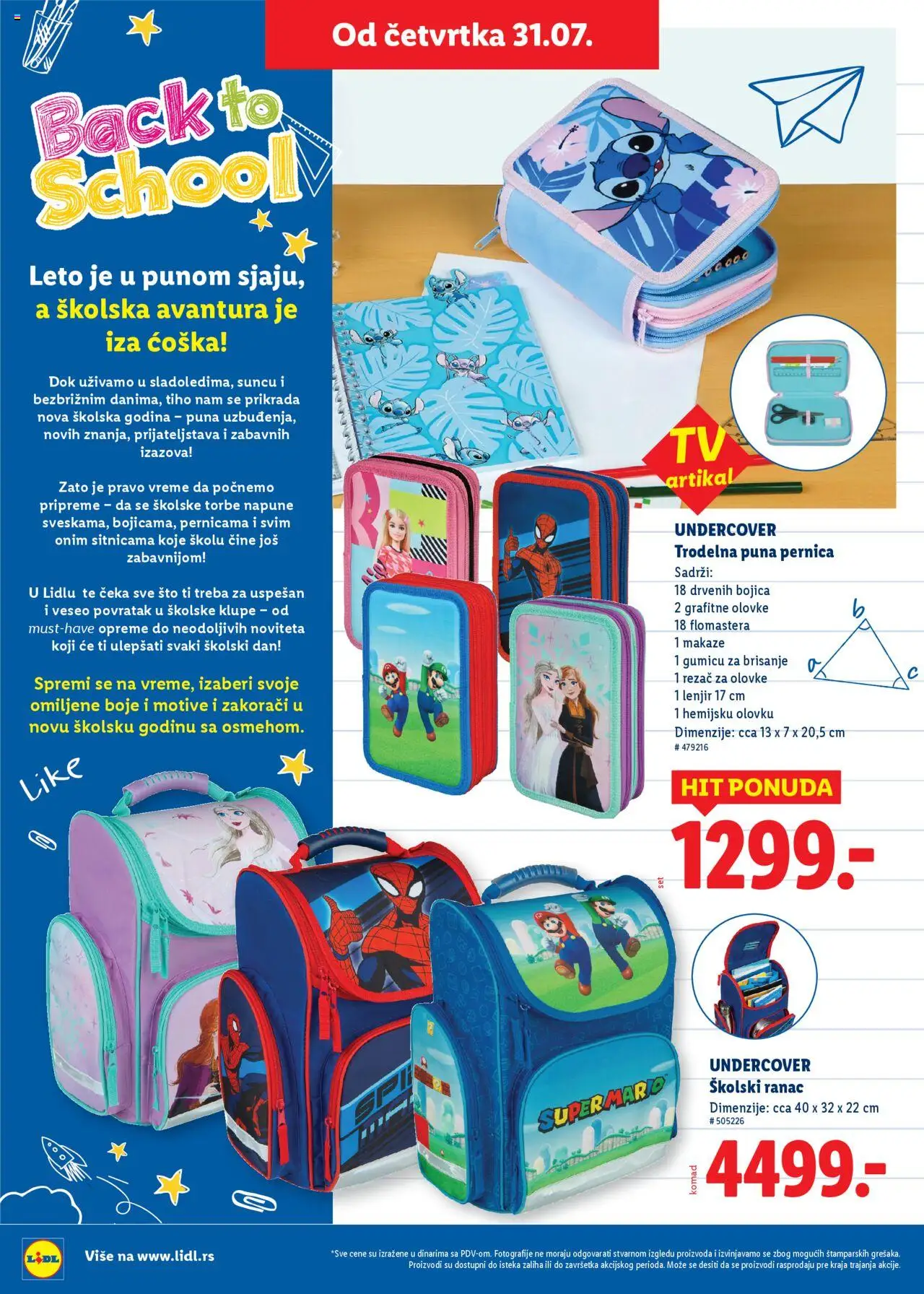 Lidl katalog - važi od 31.07.2025 | Strana: 2 | Proizvode: Ranac, Sto, Makaze, Rezač