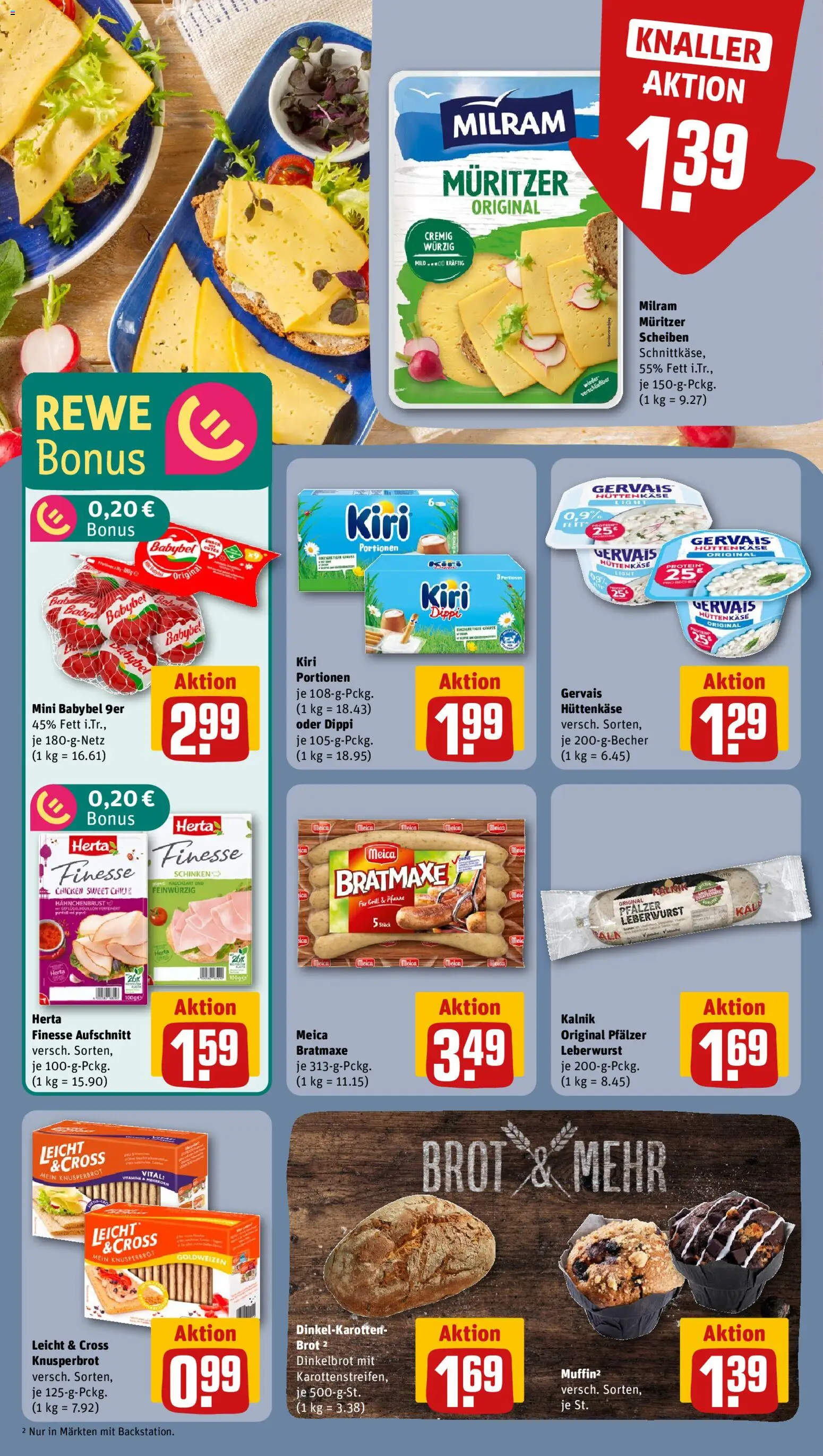 Rewe Prospekt 	 – gültig ab 07.04.2026 | Seite: 10 | Produkte: Meica, Babybel, Brot, Hahnchenbrust