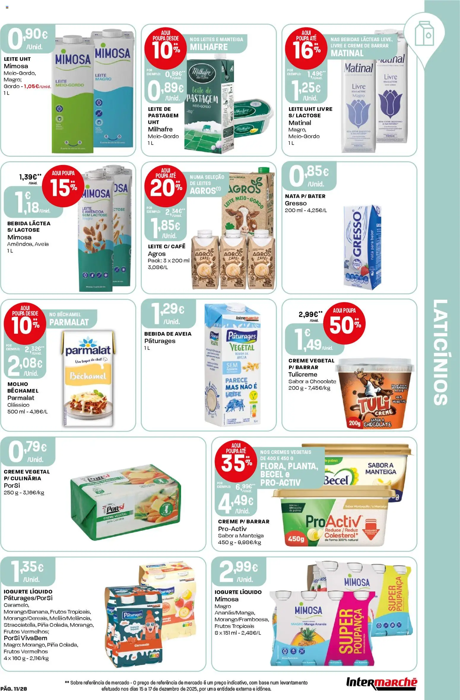 Intermarché Folheto Contact │ válido de 22.01.2026 | Página: 11 | Produtos: Aveia, Café, Nata, Iogurte liquido