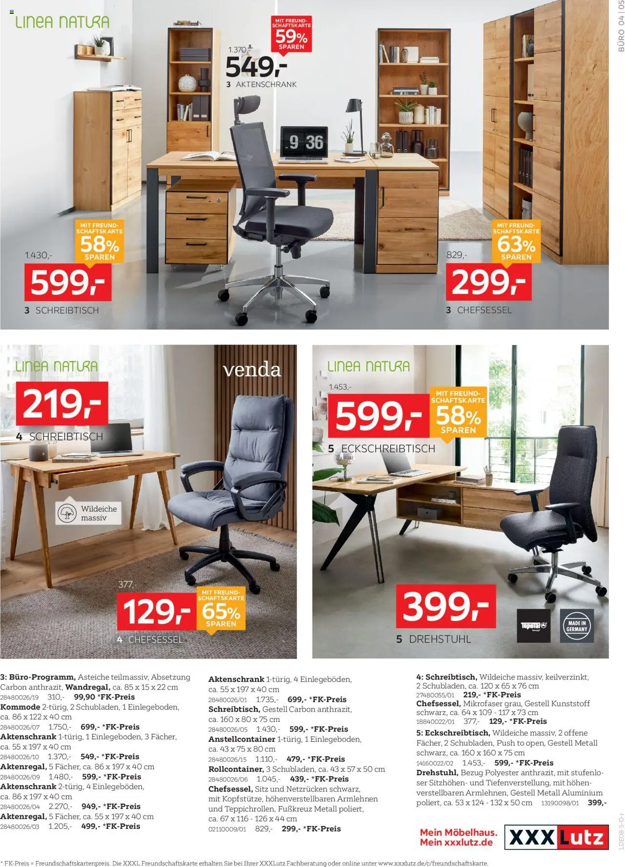 XXXL Lutz Büro Spezial - gültig ab dem 04.08.2025 | Seite: 5 | Produkte: Kommode, Chefsessel