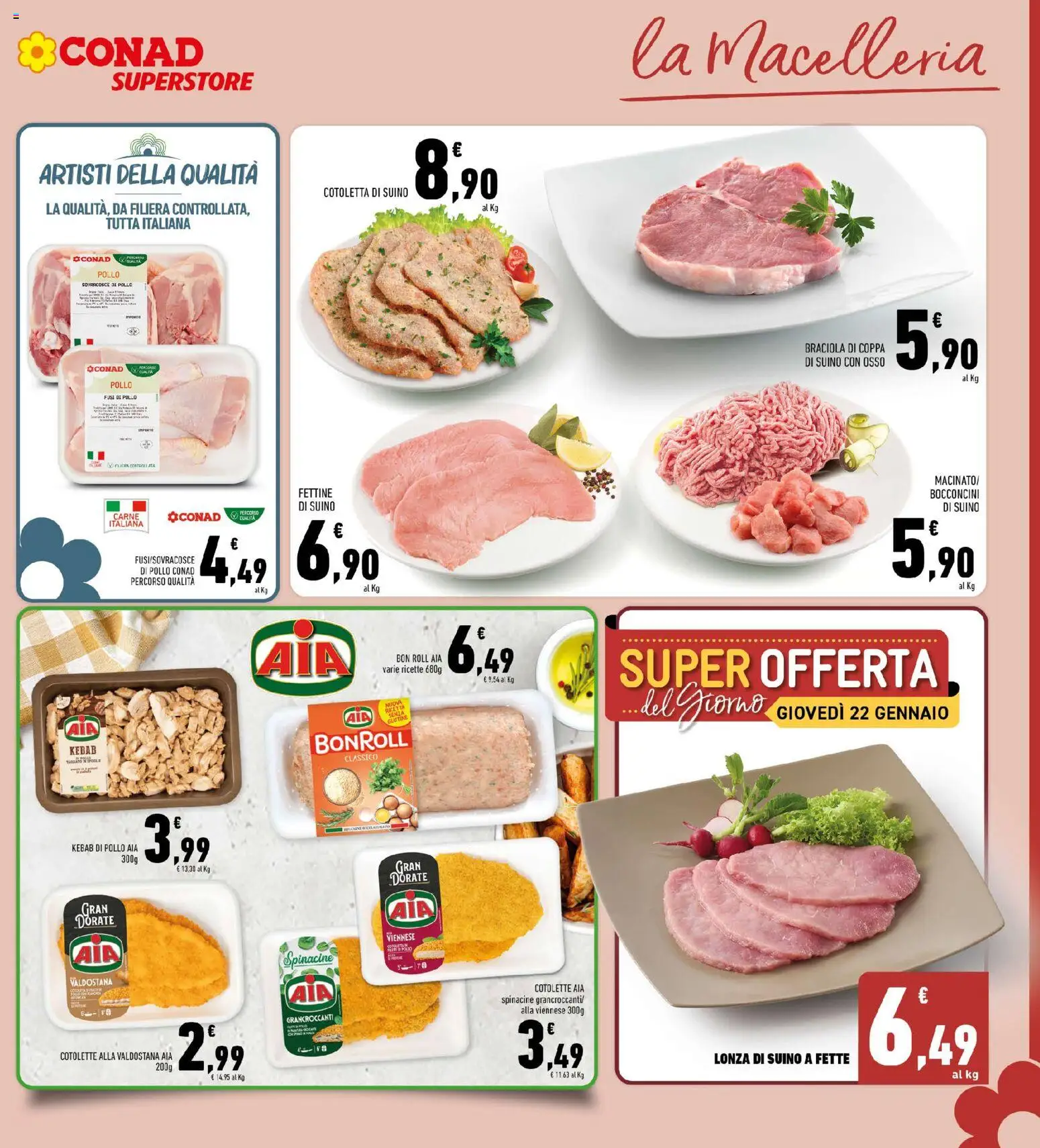 Volantino Conad del 14.01.2026 | Pagina: 7 | Prodotti: Pollo, Suino
