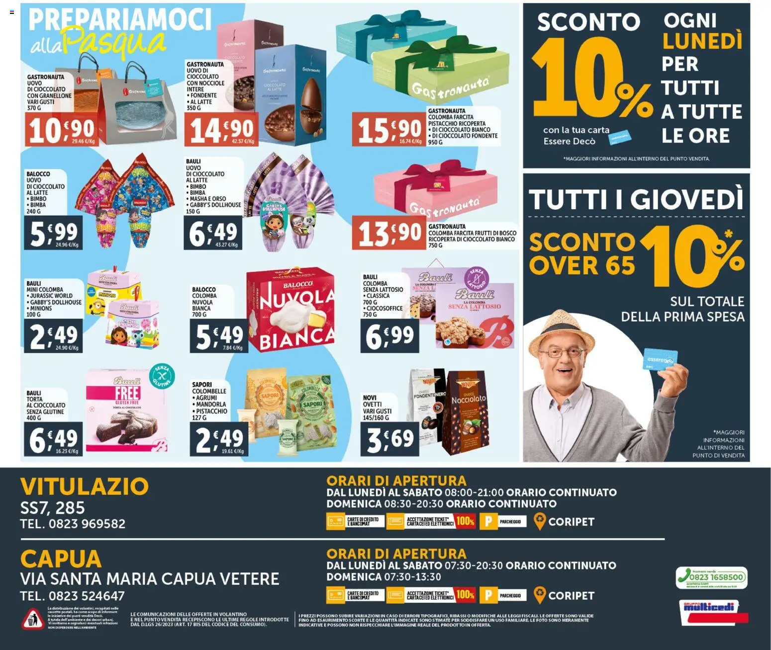 Volantino Decò del 06.03.2026 | Pagina: 20 | Prodotti: Cioccolato, Latte, Nocciole, Torta