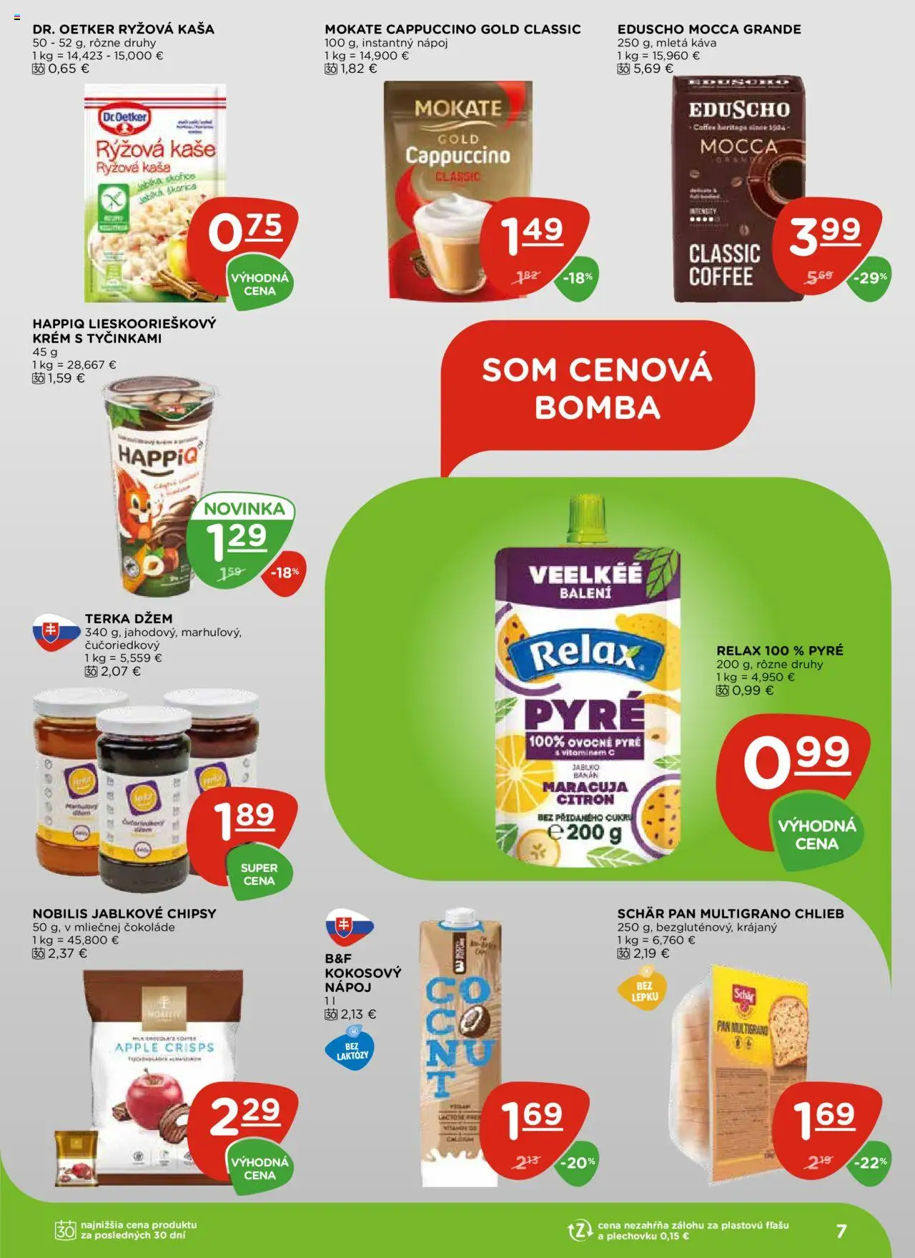 Terno leták │ platný od 17.07.2025 | Strana: 7 | Produkty: Chlieb, Káva, Apple, Krém