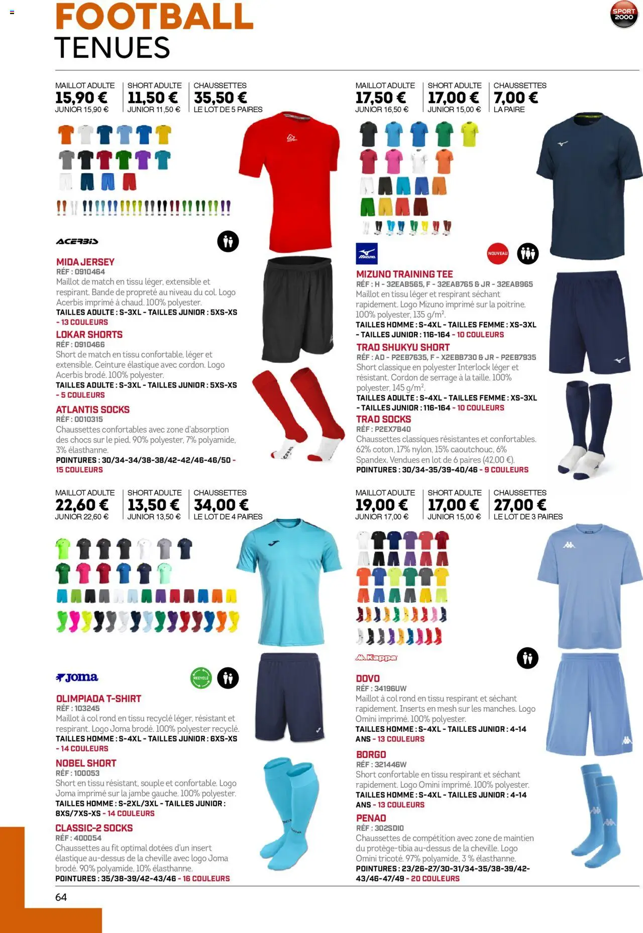 {H1} | Page: 64 | Produits: Ceinture, Shorts