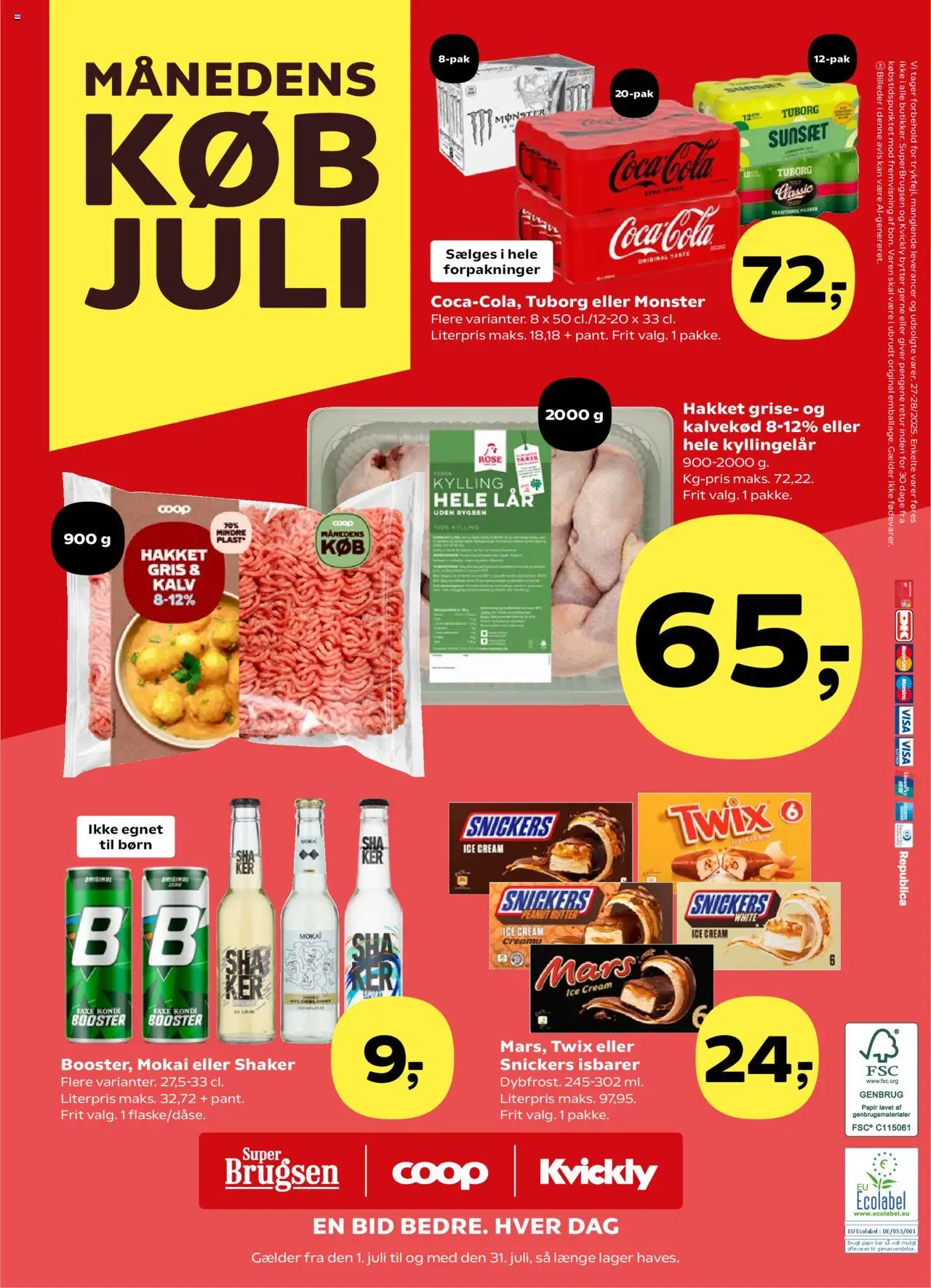 Super Brugsen Tilbudsavis gyldig fra 04.07.2025 | Side: 30 | Produkter: Coca Cola, Cola