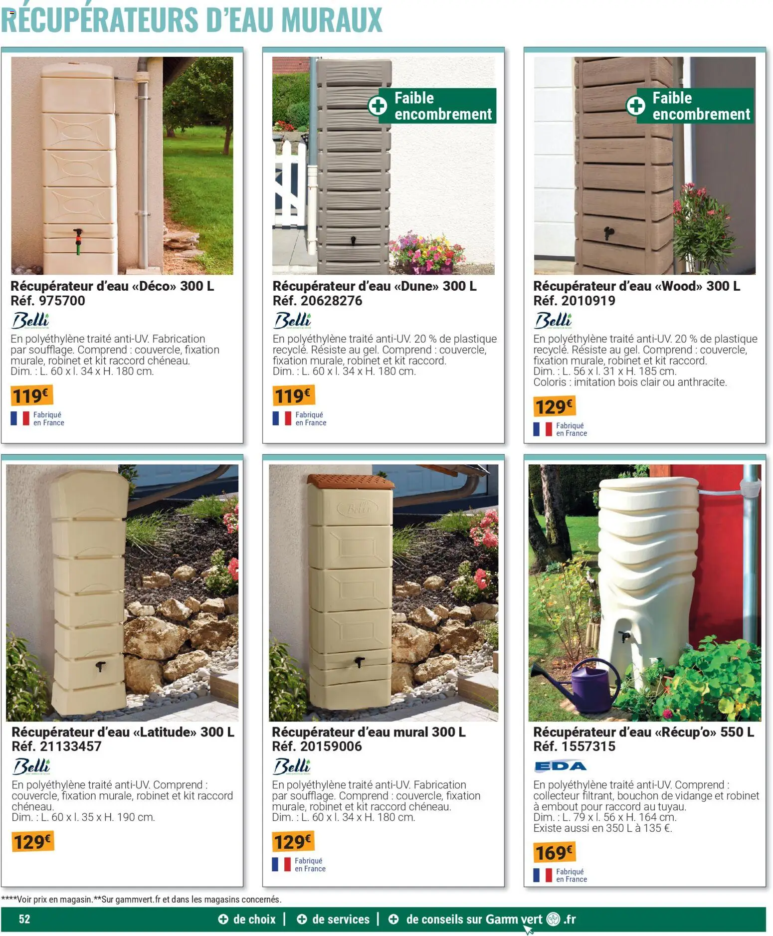 {H1} | Page: 52 | Produits: Robinet, Récupérateur d'eau