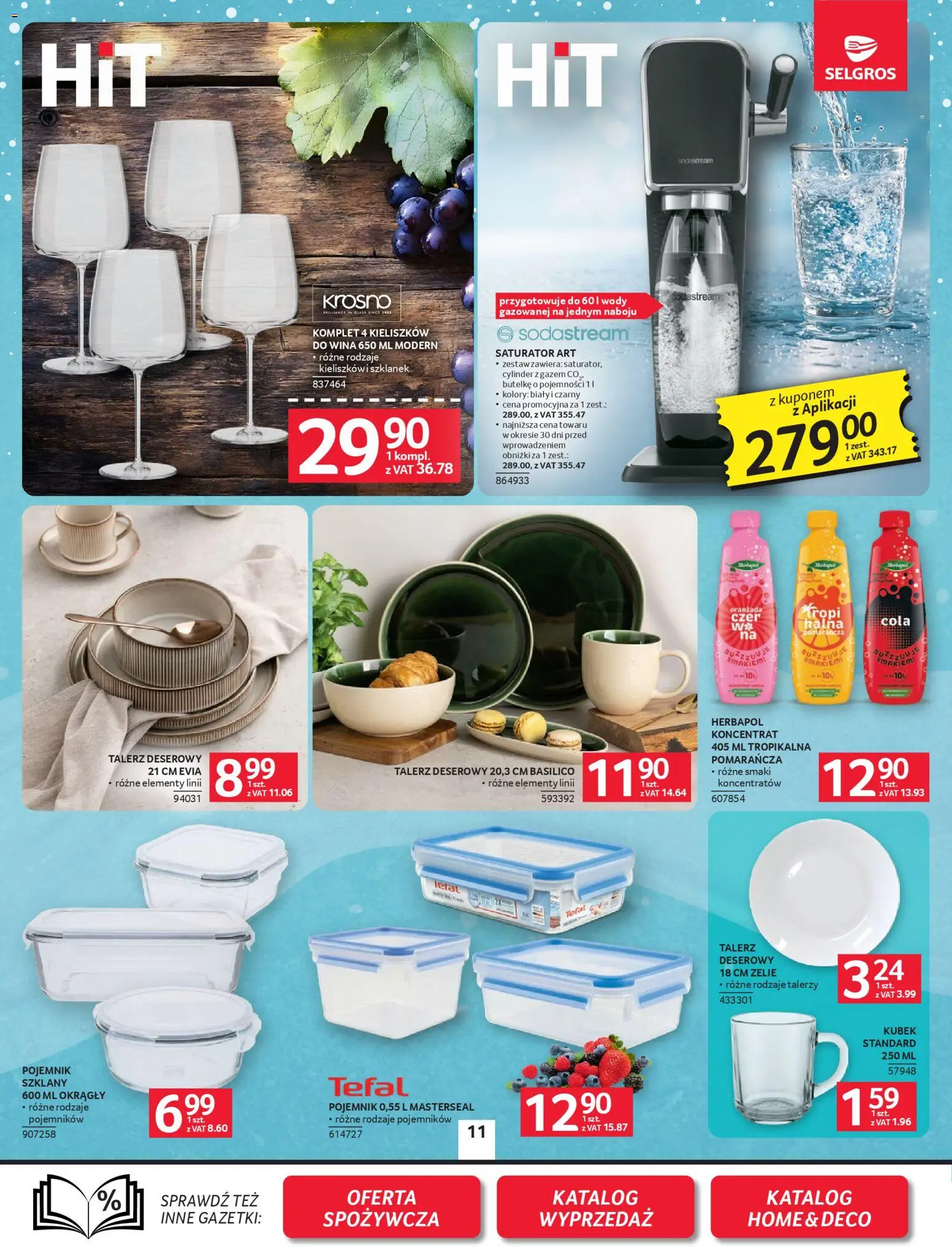 Selgros cash&carry Gazetka - Oferta przemysłowa od 08.01.2026 | Strona: 13 | Produkty: Tefal, Sodastream