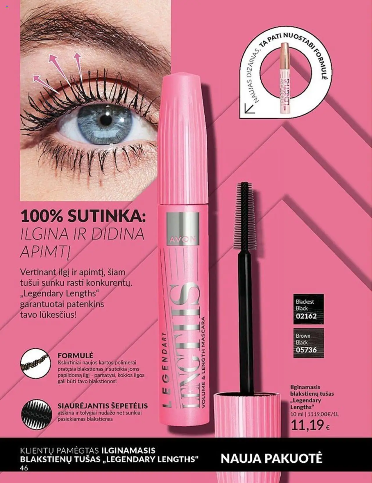 AVON leidinys│galioja nuo 01.07.2025 | Puslapis: 46 | Prekių: Šepetėlis, Tušas