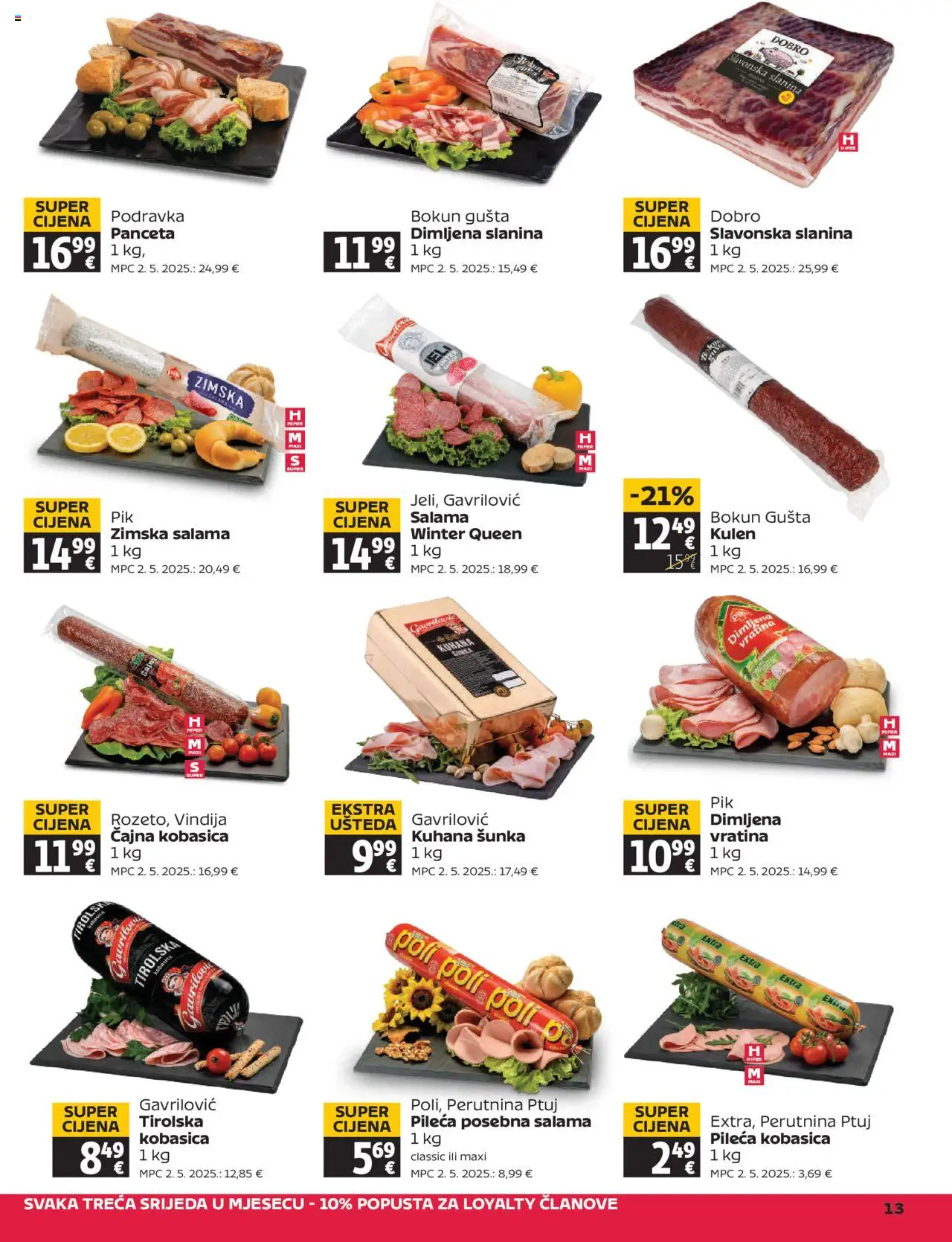 Tommy katalog | vrijedi od 14.08.2025 | Stranica: 13 | Proizvodi: Podravka, Kobasica, Perutnina Ptuj, Kulen