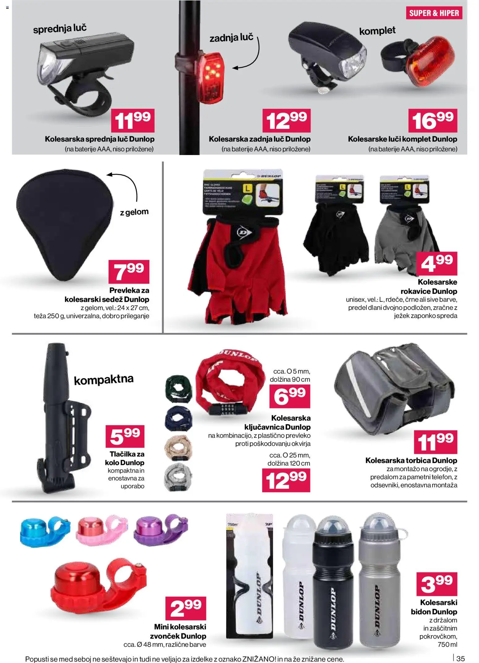 Novi Mercator katalog ponudbe – veljaven od 26.02.2026 | Stran: 35 | Izdelki: Teza, Prevleka, Baterije, Torbica