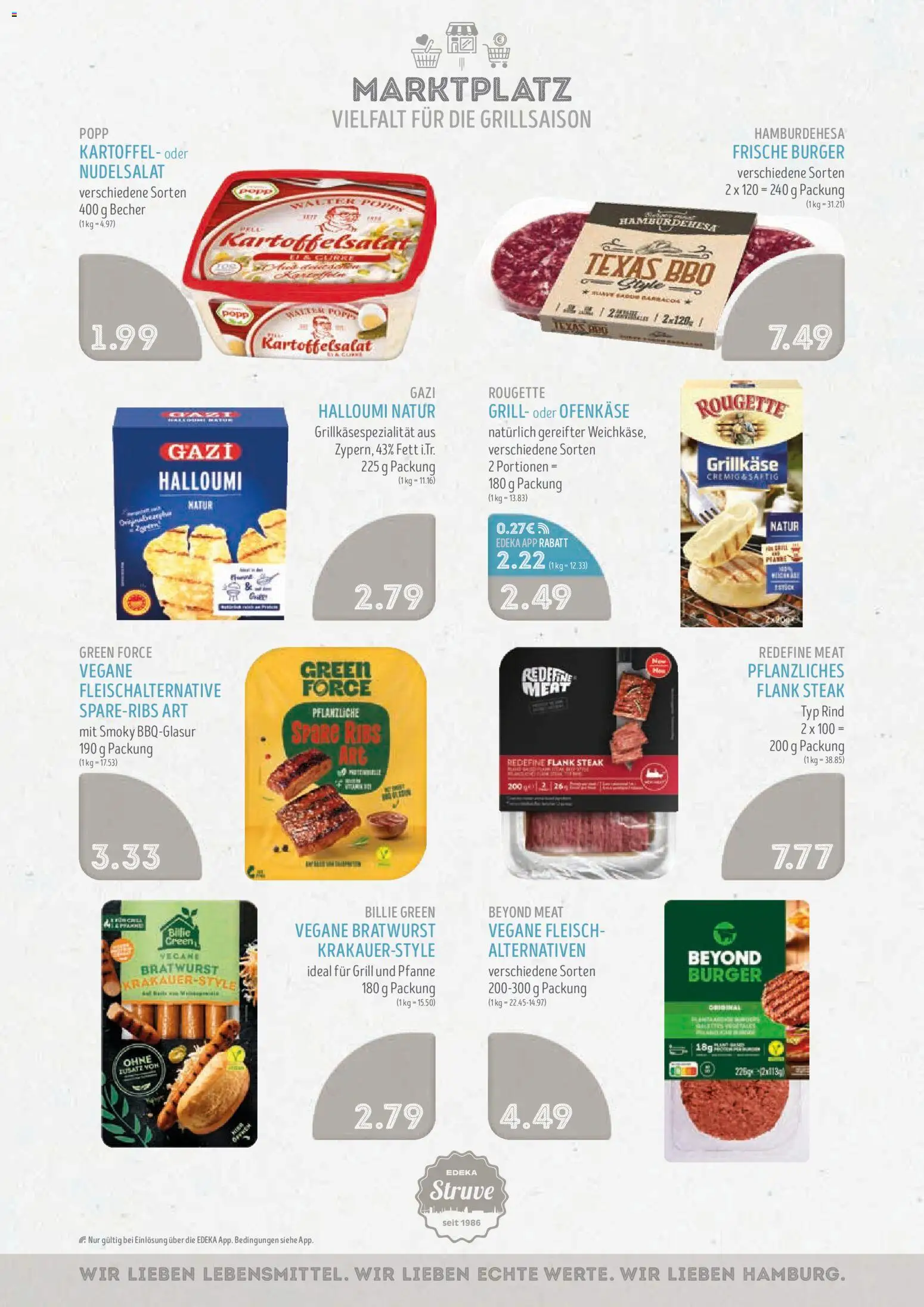 Edeka Struve Prospekt 	 – gültig ab 27.04.2026 | Seite: 8 | Produkte: Bratwurst, Burger, Steak, Fleisch
