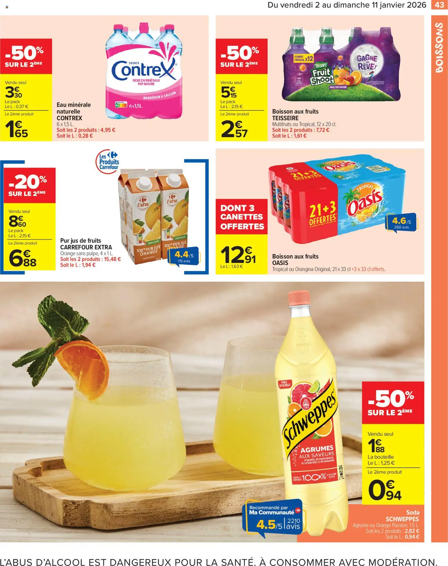{H1} | Page: 45 | Produits: Orangina, Citron, Citron vert, Jus