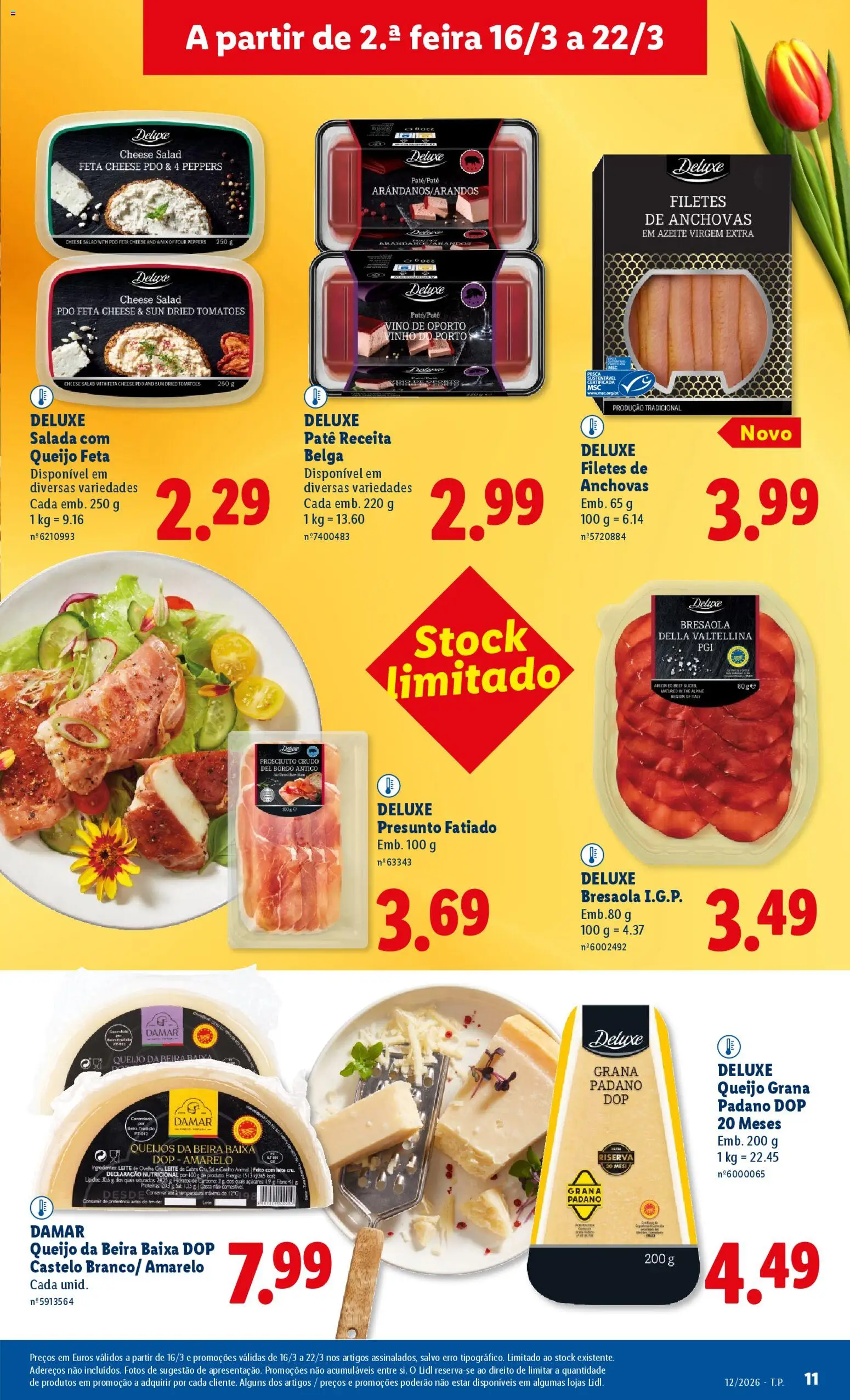 Lidl folheto │ válido de 16.03.2026 | Página: 11 | Produtos: Anchovas, Azeite, Queijo, Queijo feta