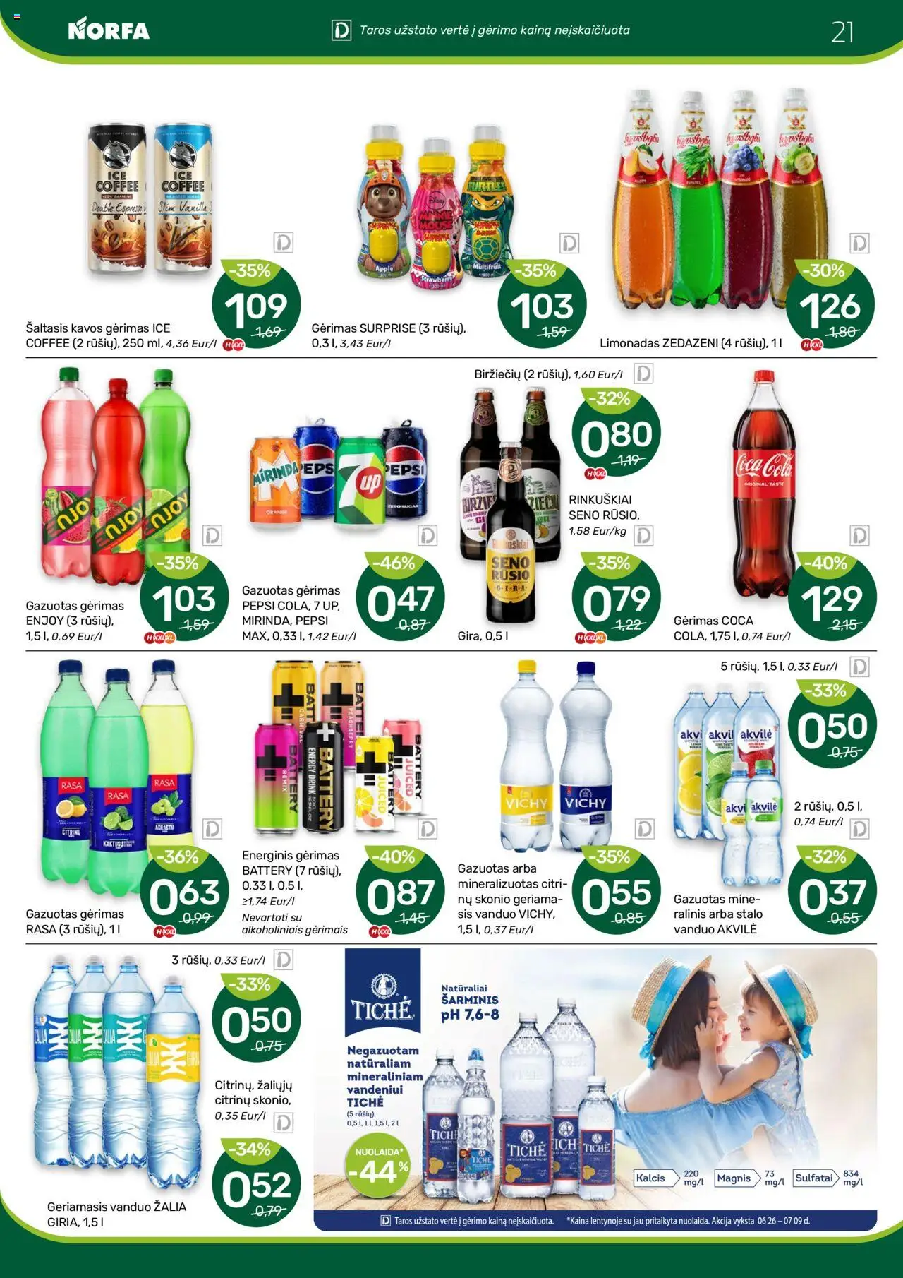 NORFA leidinys│galioja nuo 26.06.2025 | Puslapis: 21 | Prekių: Energinis gėrimas, Limonadas
