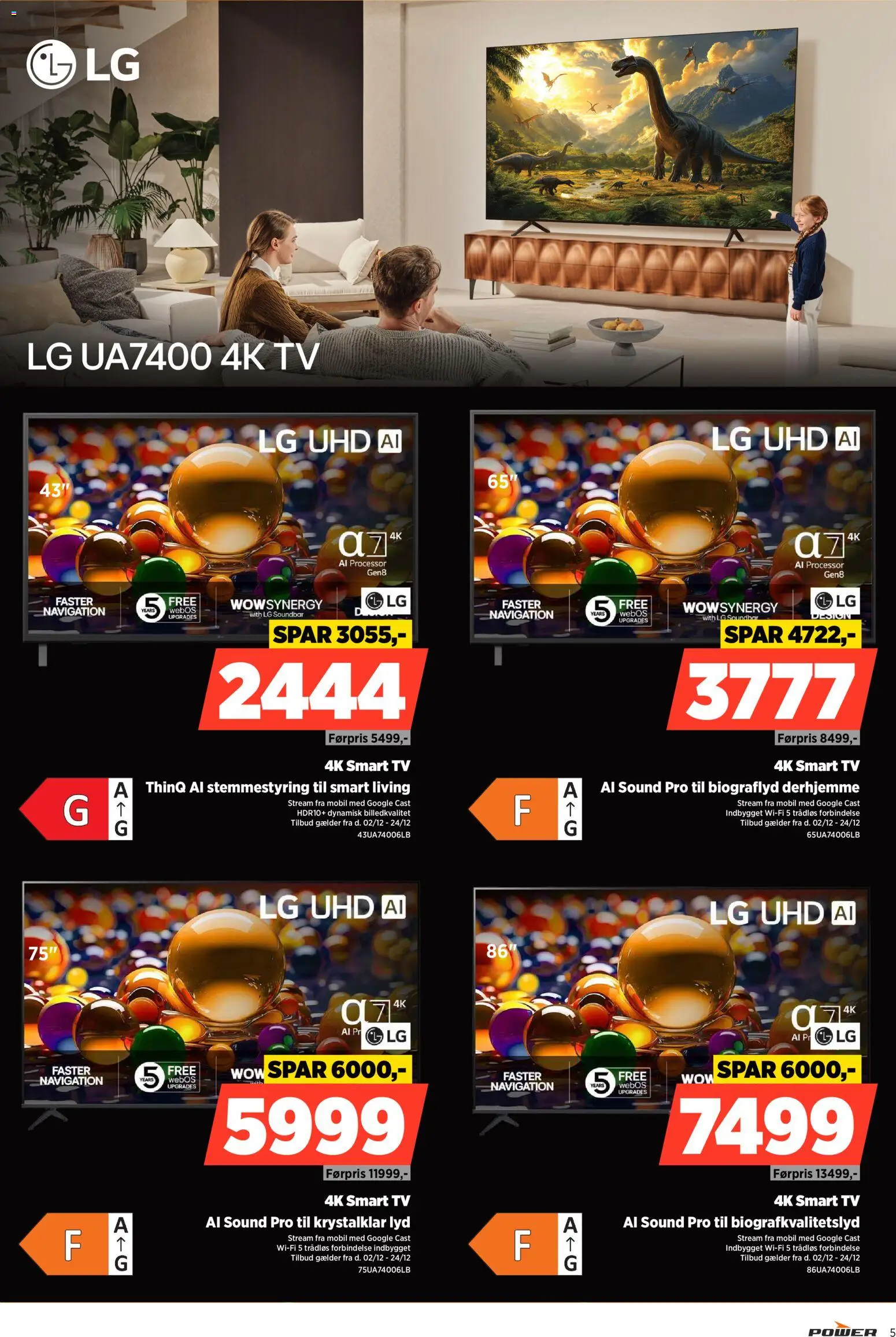Power tilbudsavis – gyldig fra 02.12.2025 | Side: 5 | Produkter: Soundbar, Smart TV, TV, Navigation