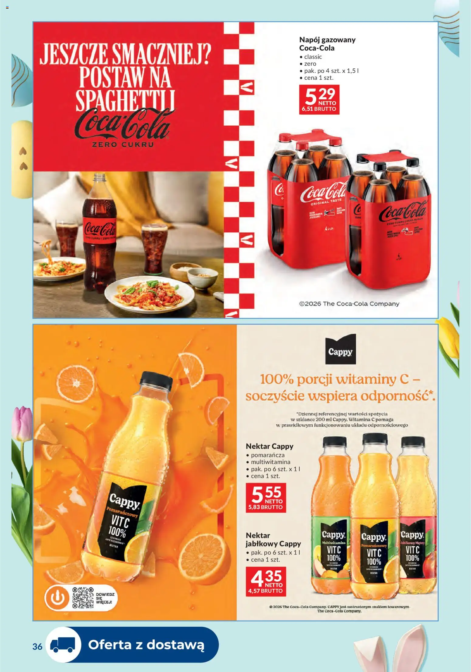 Makro gazetka - Dystrybucja do sklepów od 17.03.2026 | Strona: 36 | Produkty: Coca cola