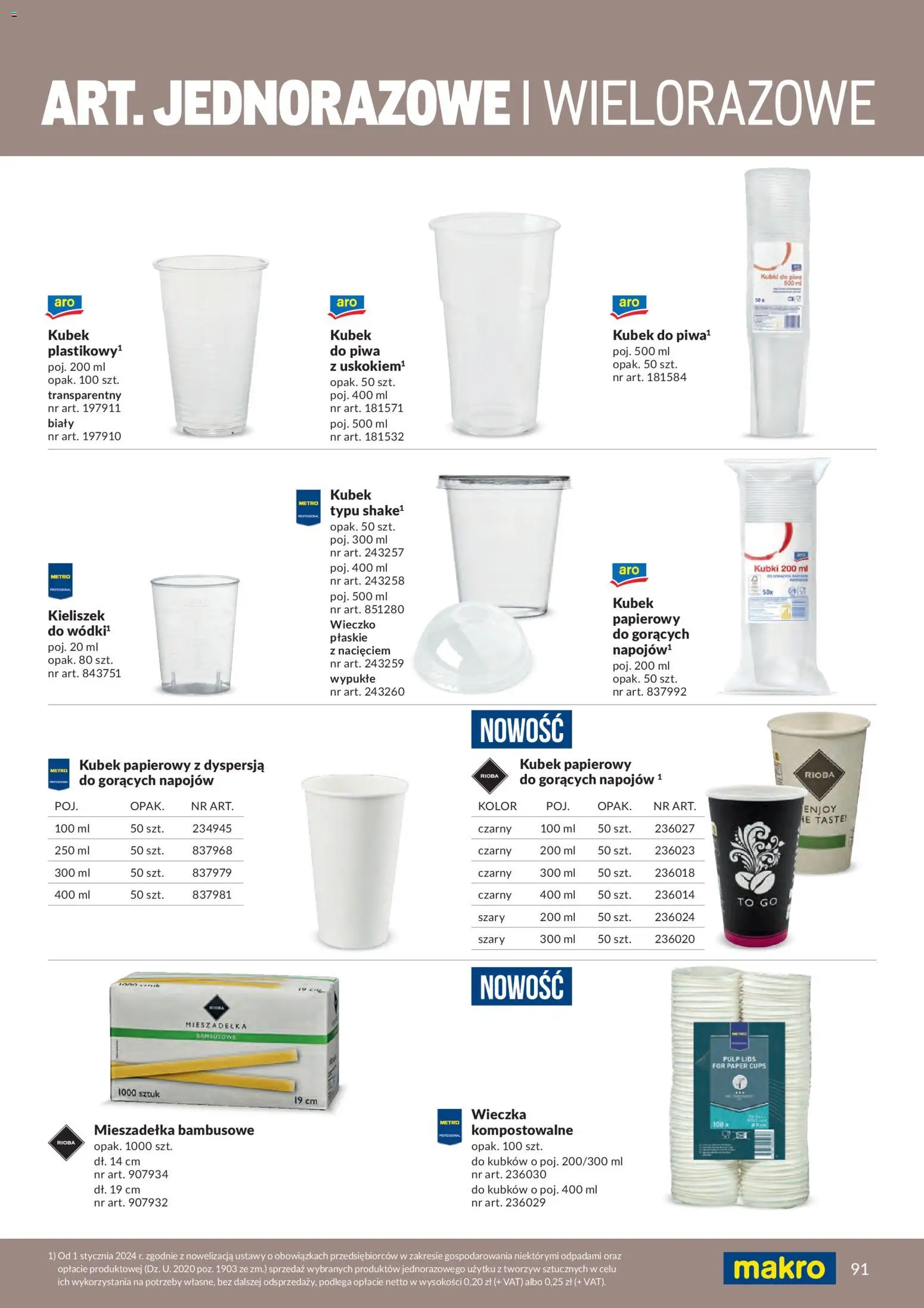 Makro gazetka - Produktów marek własnych dla profesjonalnej Gastronomii od 01.03.2026 | Strona: 91