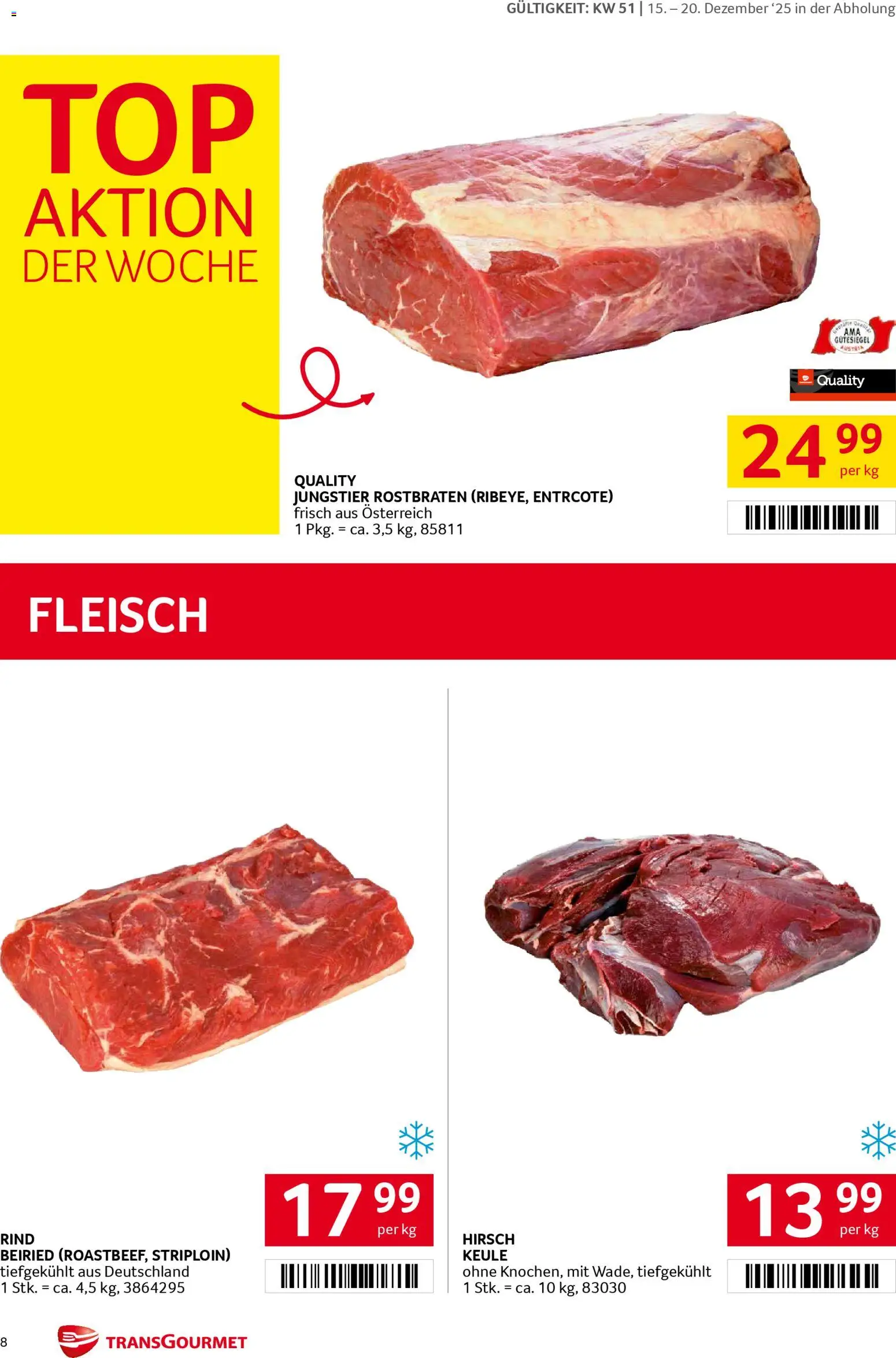 Transgourmet Flugblatt gültig ab 15.12.2025 | Seite: 8