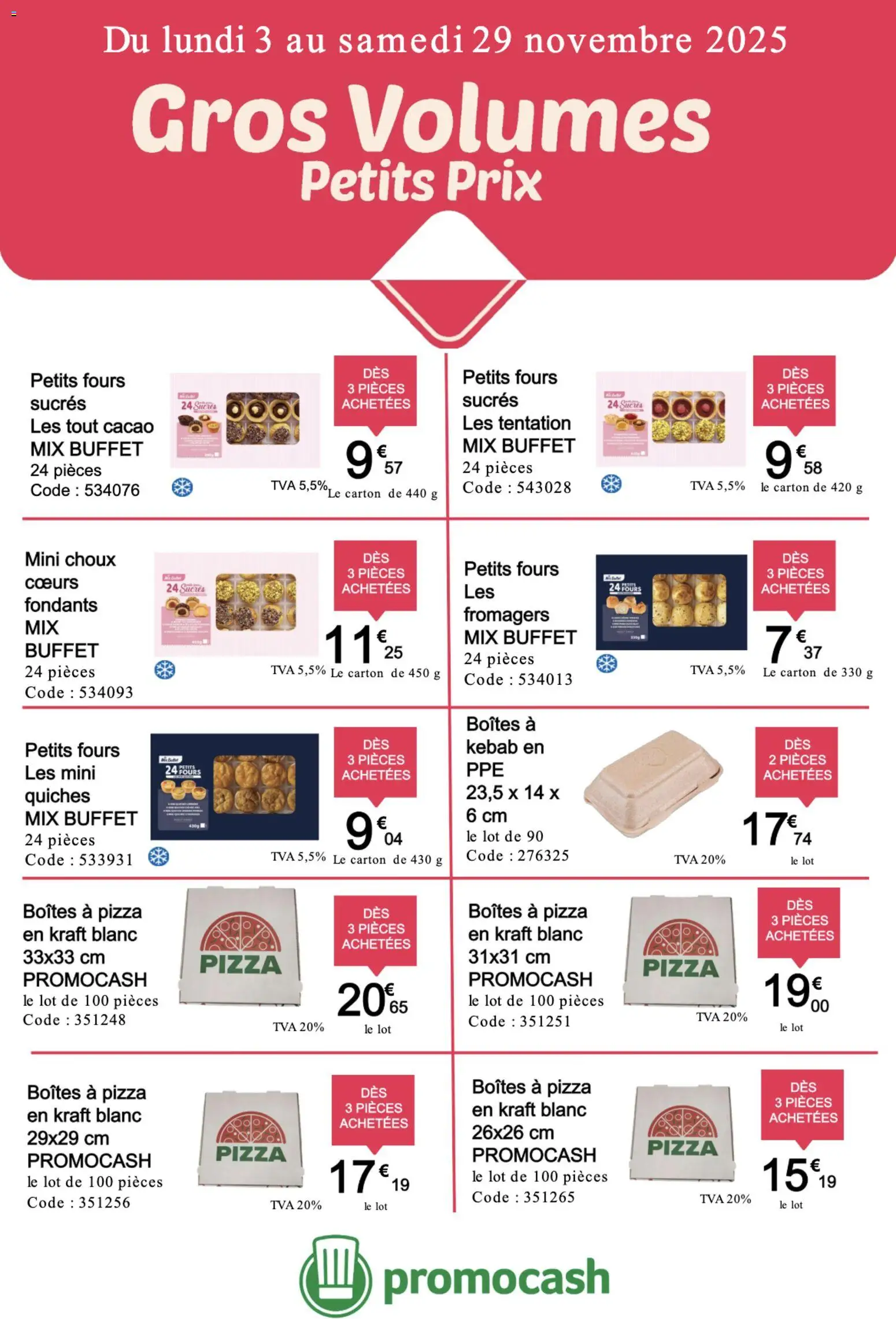 {H1} | Page: 1 | Produits: Buffet, Pizza