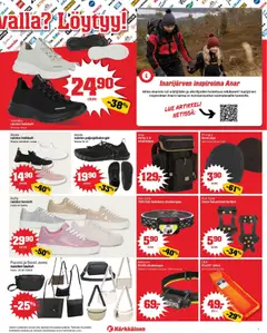 Kärkkäinen-mainoslehti voimassa 18.03.2026 alkaen | Sivu: 7 | Tuotteet: Paljasjalkakengät, Lenkkarit, Pipo