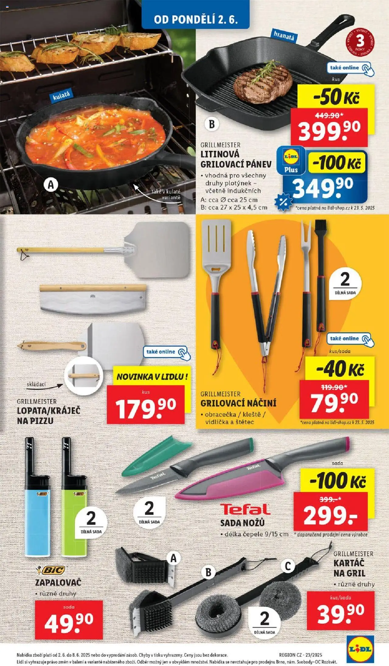 Lidl leták od 02.06.2025 | Strana: 47 | Produkty: Pánev, Gril, Štětec, Kartáč