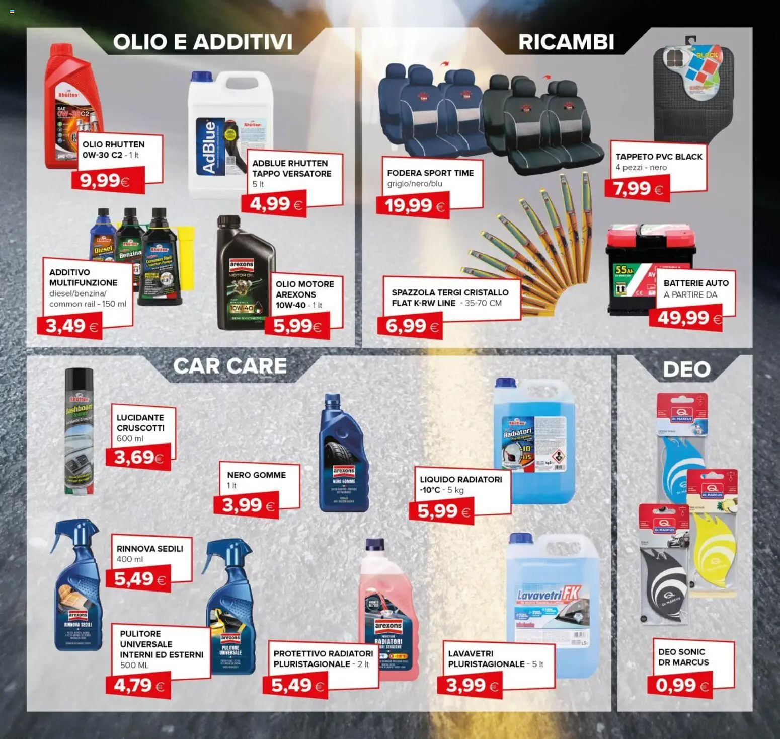 Volantino Oasi del 12.02.2026 | Pagina: 30 | Prodotti: Spazzola, Olio motore, Olio, Batterie