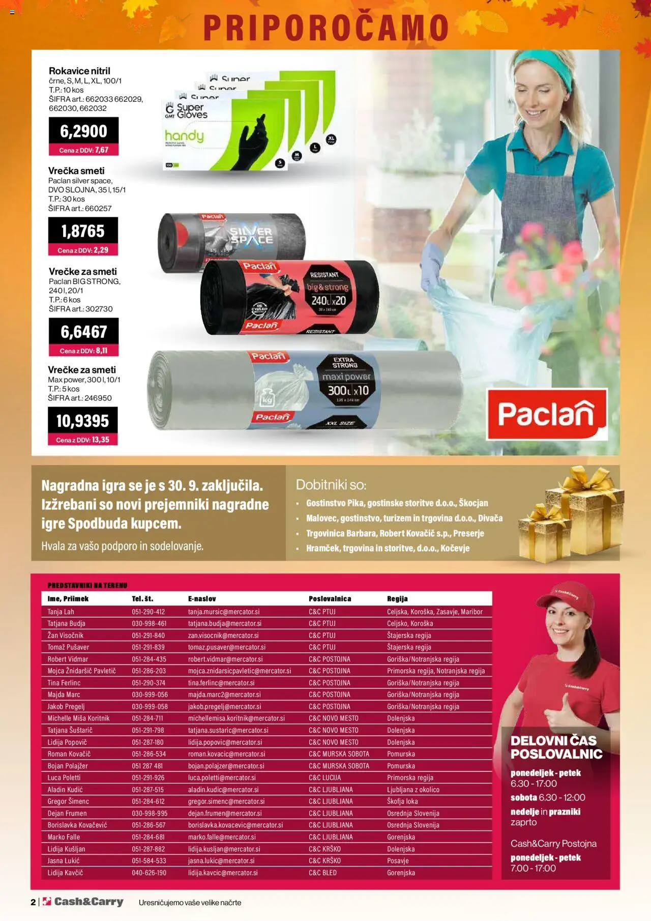 Novi Mercator katalog ponudbe – veljaven od 01.10.2025 | Stran: 2 | Izdelki: Igra, Kos, Rokavice