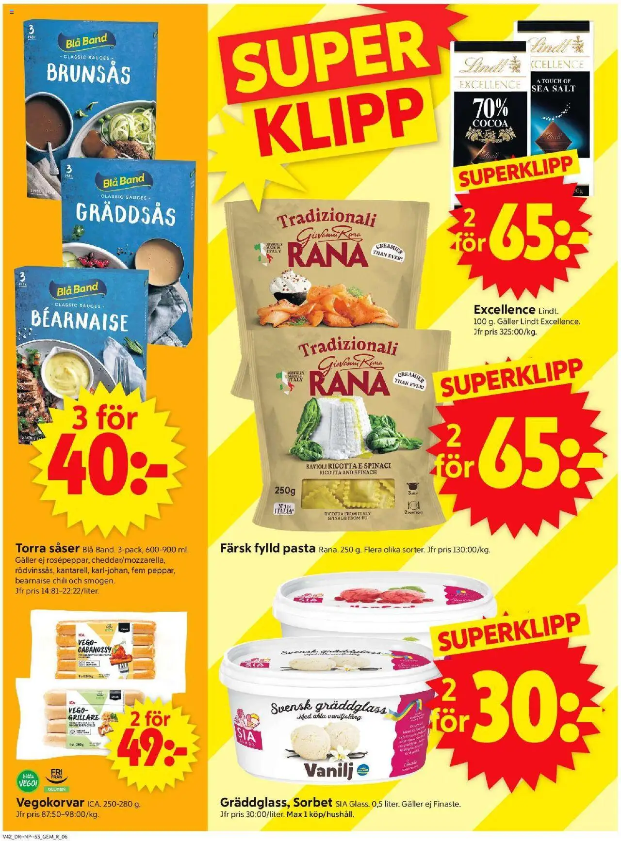ICA Supermarket reklamblad aktuell från 13.10.2025 | Sida: 8 | Produkter: Salt, Galler, Chili, Pasta