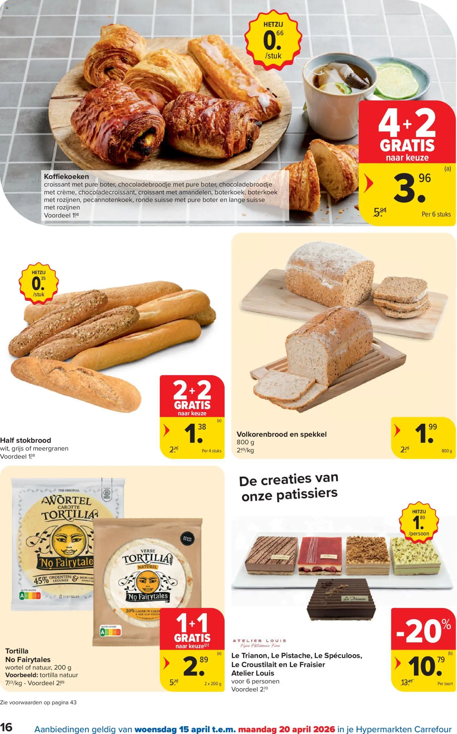 {H1} | Pagina: 16 | Producten: Tortilla, La, Taart, Boter