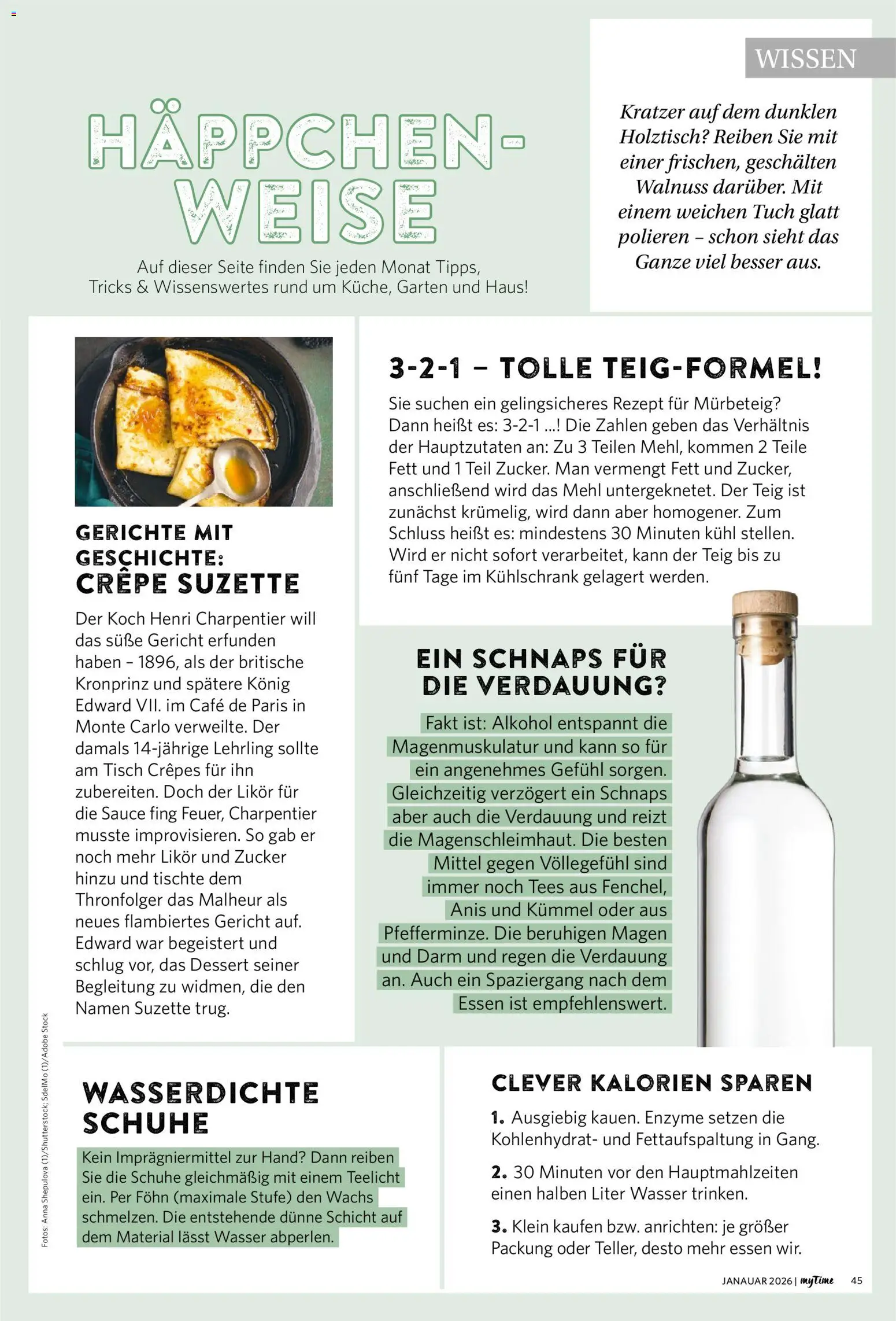 Combi  myTime Januar 2026 – gültig ab 01.01.2026 | Seite: 45 | Produkte: Mehl, Likör, Wasser, Zucker