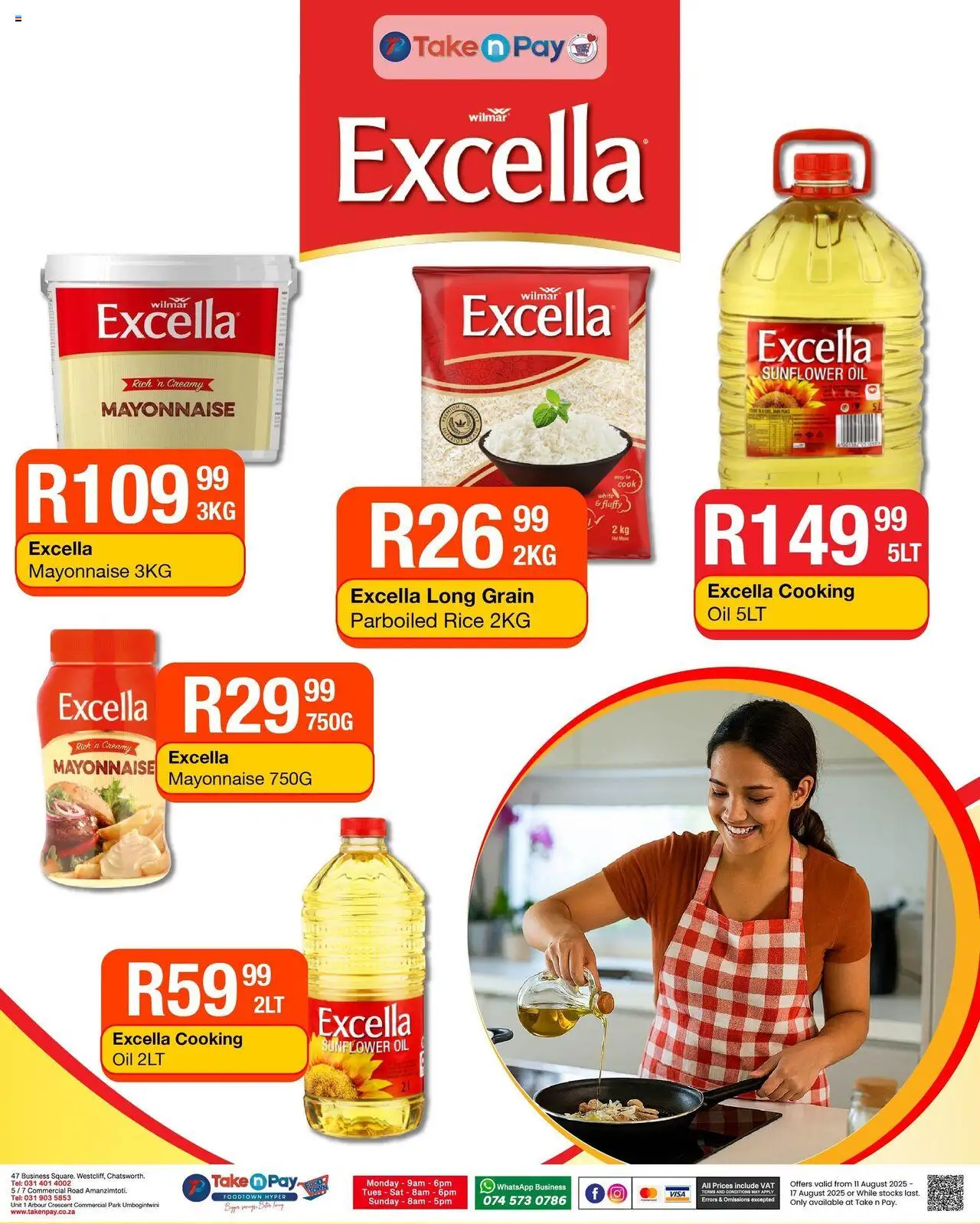 Take n Pay Specials │ valid from 11.08.2025 | Page: 17 | Products: Oil, Rice, Mayonnaise