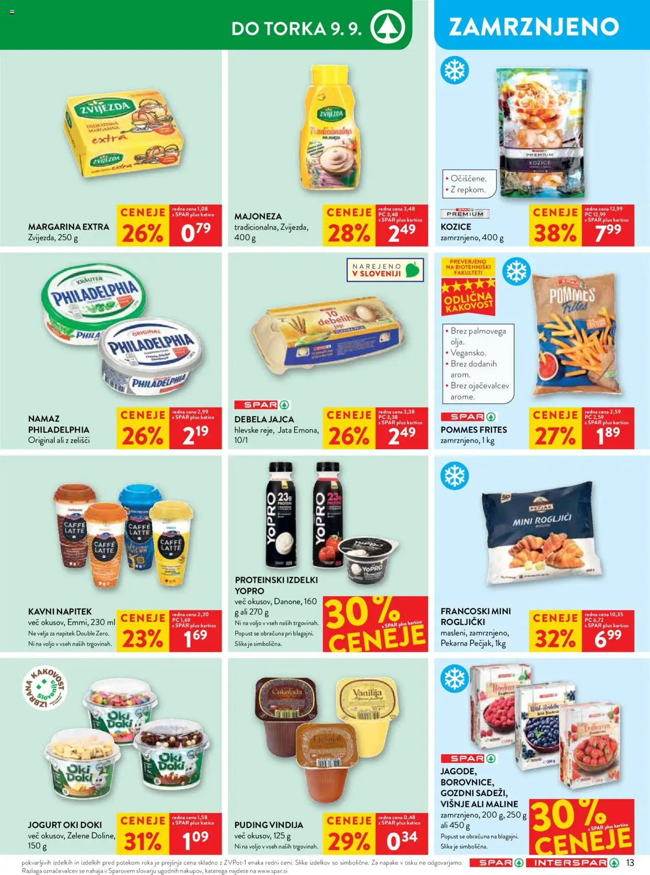 Spar katalog 36/25 │ velja od 03.09.2025 | Stran: 15 | Izdelki: Pekarna, Margarina, Namaz, Jagode