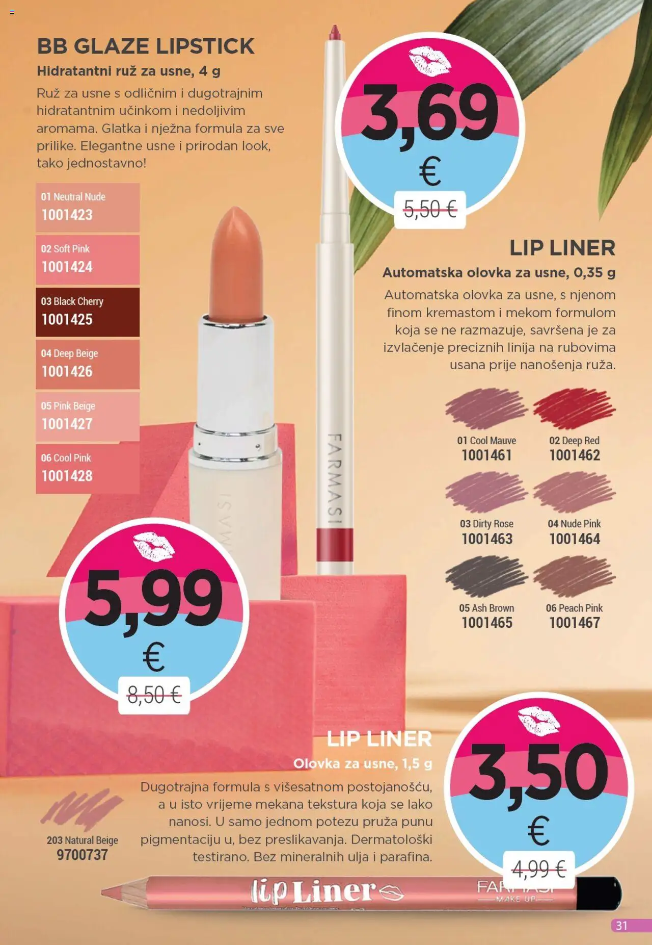 Farmasi katalog | vrijedi od 01.08.2025 | Stranica: 31 | Proizvodi: Ruž
