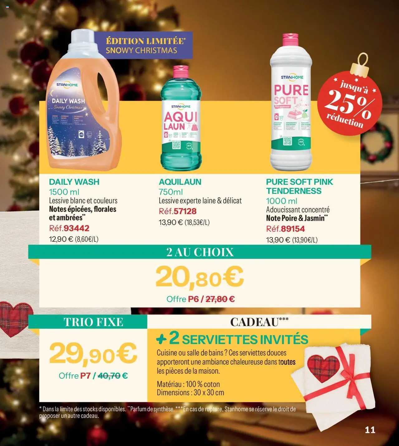 {H1} | Page: 11 | Produits: Poire, Coton, Adoucissant, Lessive