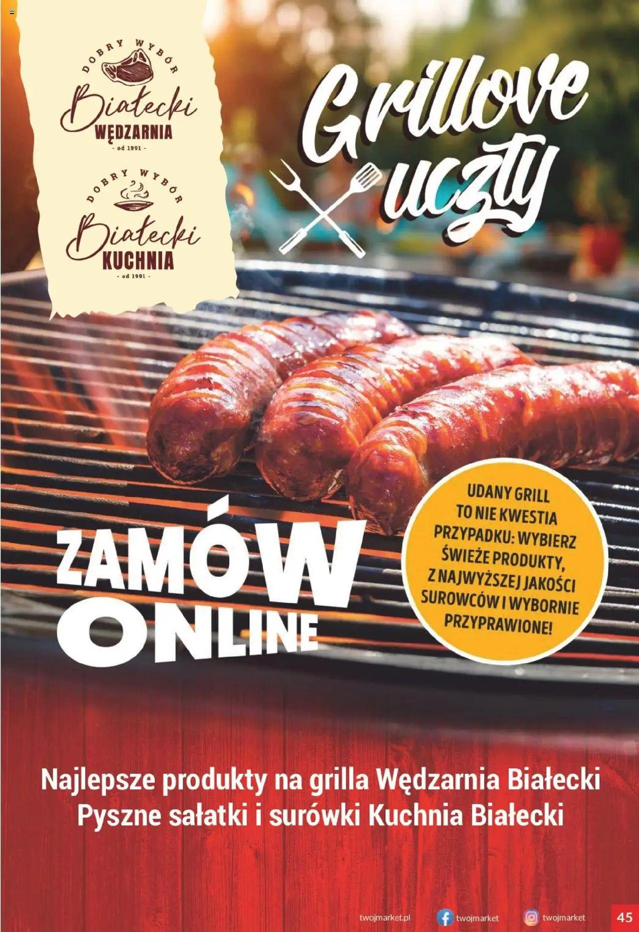 Twój Market Gazetka od 27.08.2025 | Strona: 45 | Produkty: Grill, Sałatki i surówki