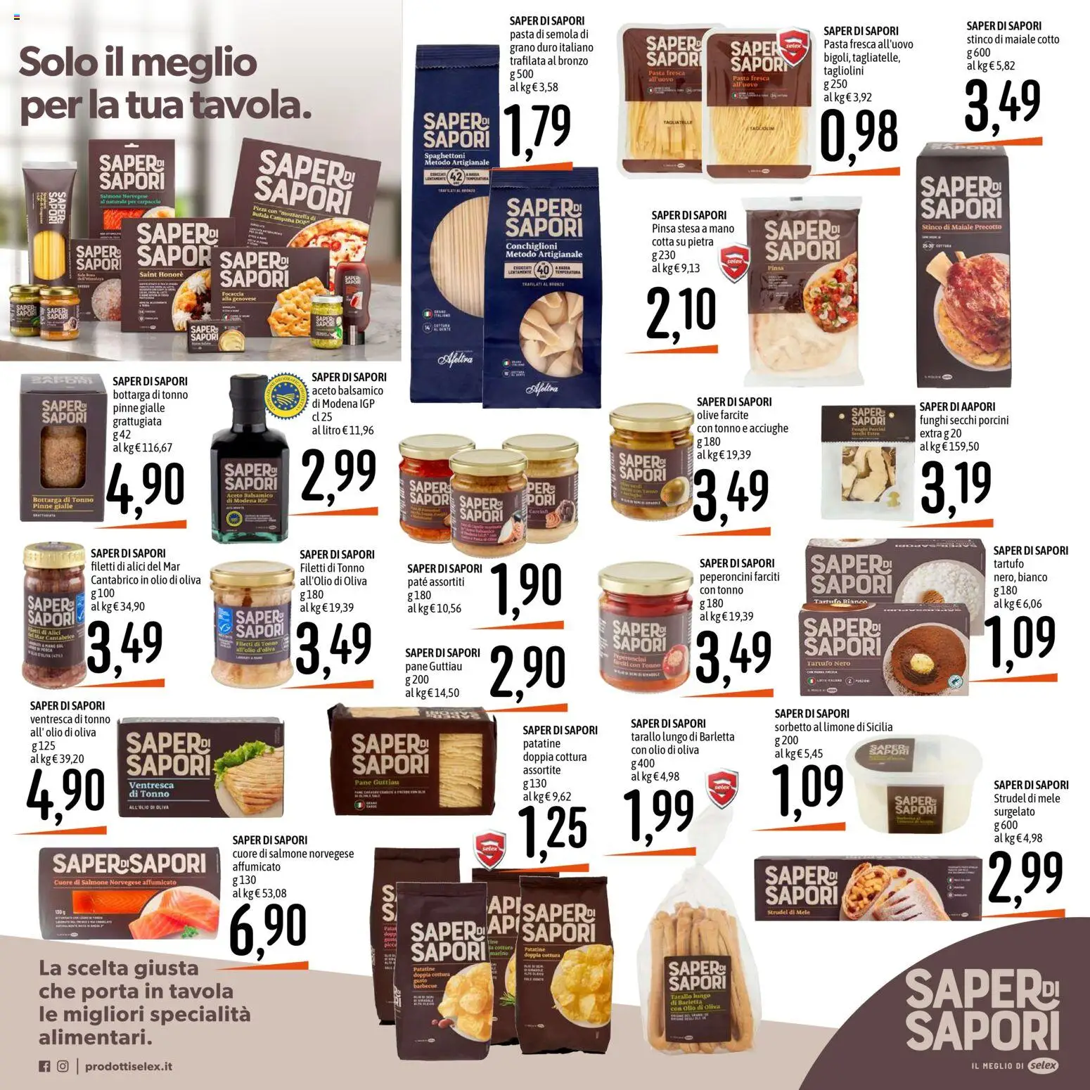 Volantino Emisfero del 11.12.2025 | Pagina: 12 | Prodotti: Mele, Mozzarella, Pasta, Tonno