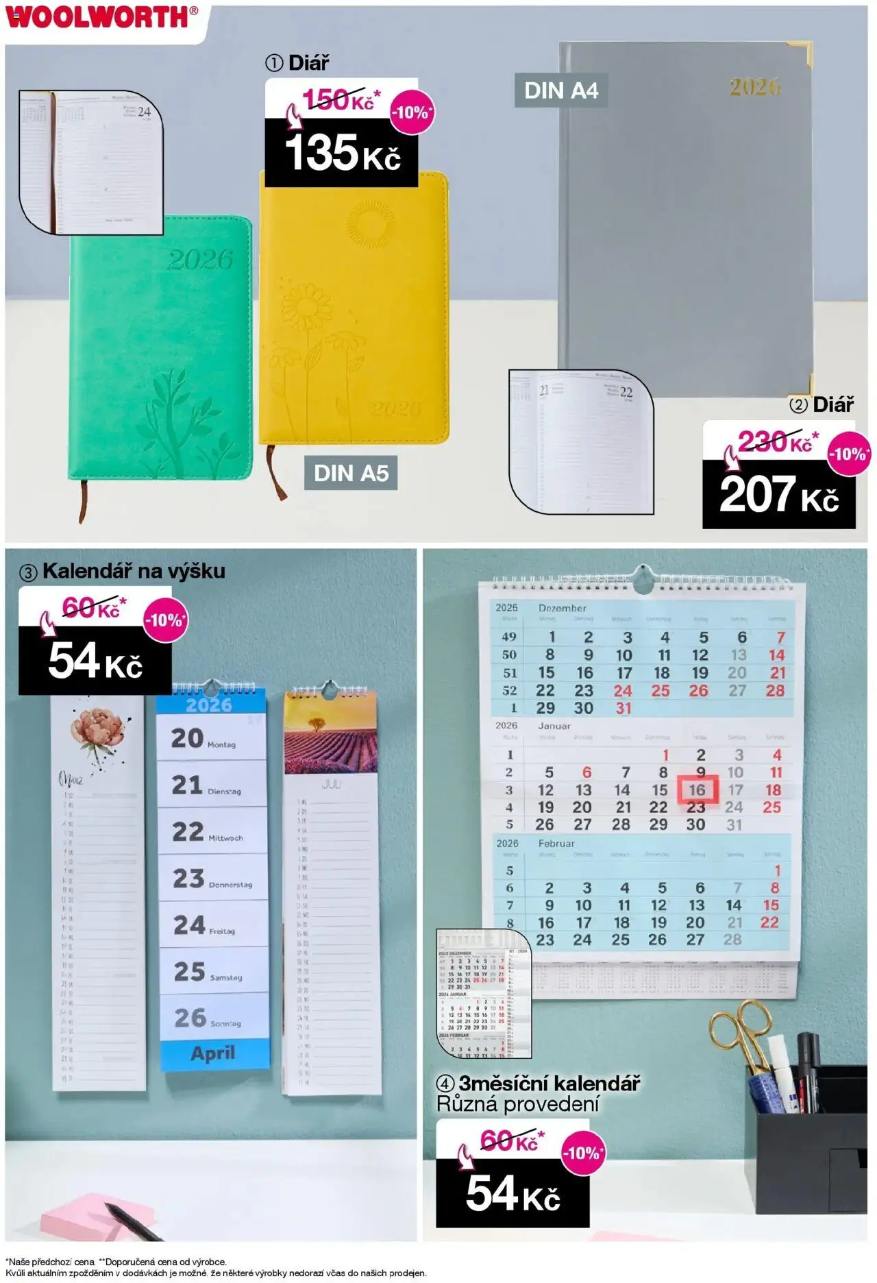 Woolworth leták - Česká Lípa od 10.10.2025 - akční nabídka | Strana: 33 | Produkty: Kalendář
