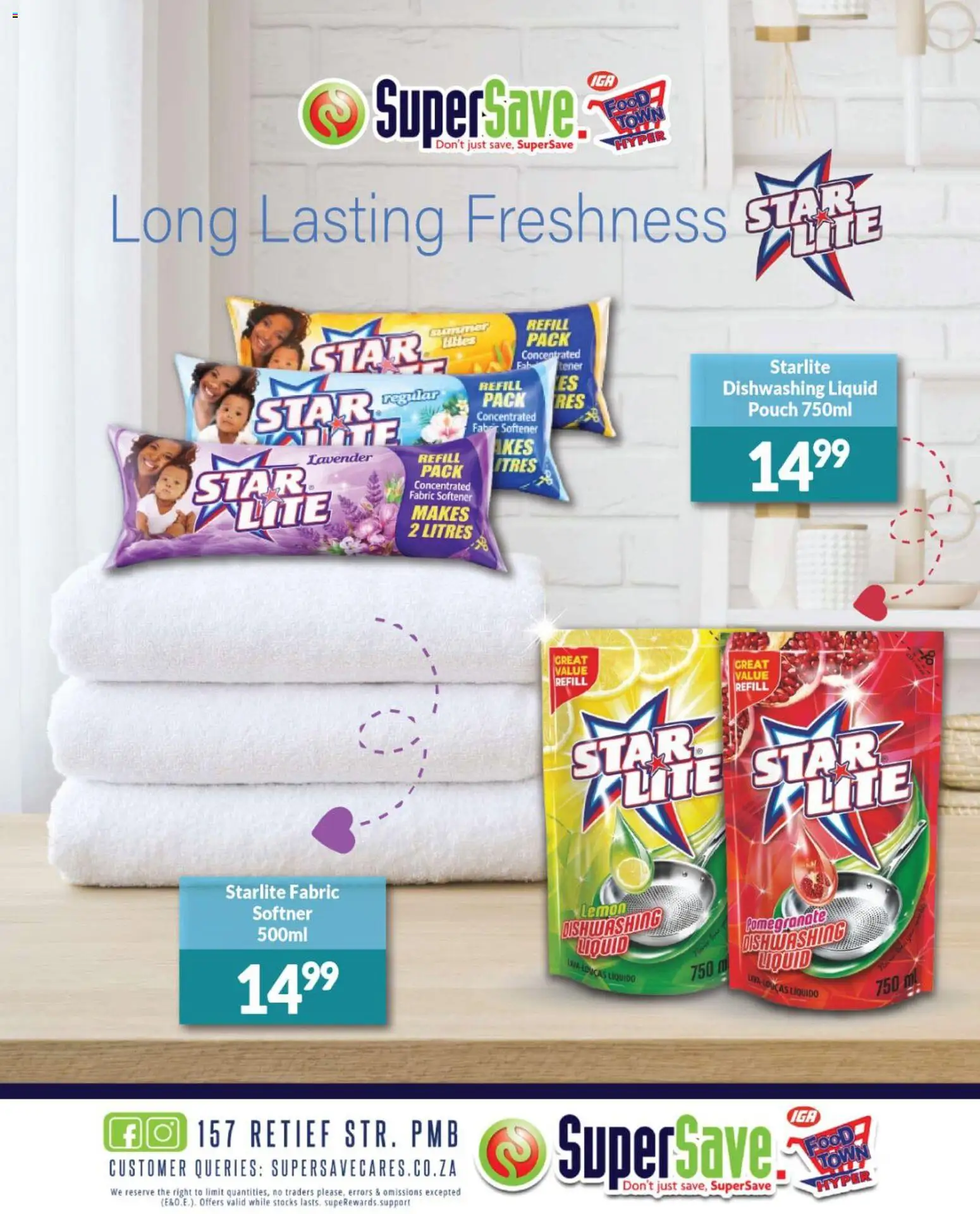 New Super Save catalogue – valid from 24.02.2026 | Page: 1 | Products: Softner, Fabric softener, Lemon, Dishwashing liquid