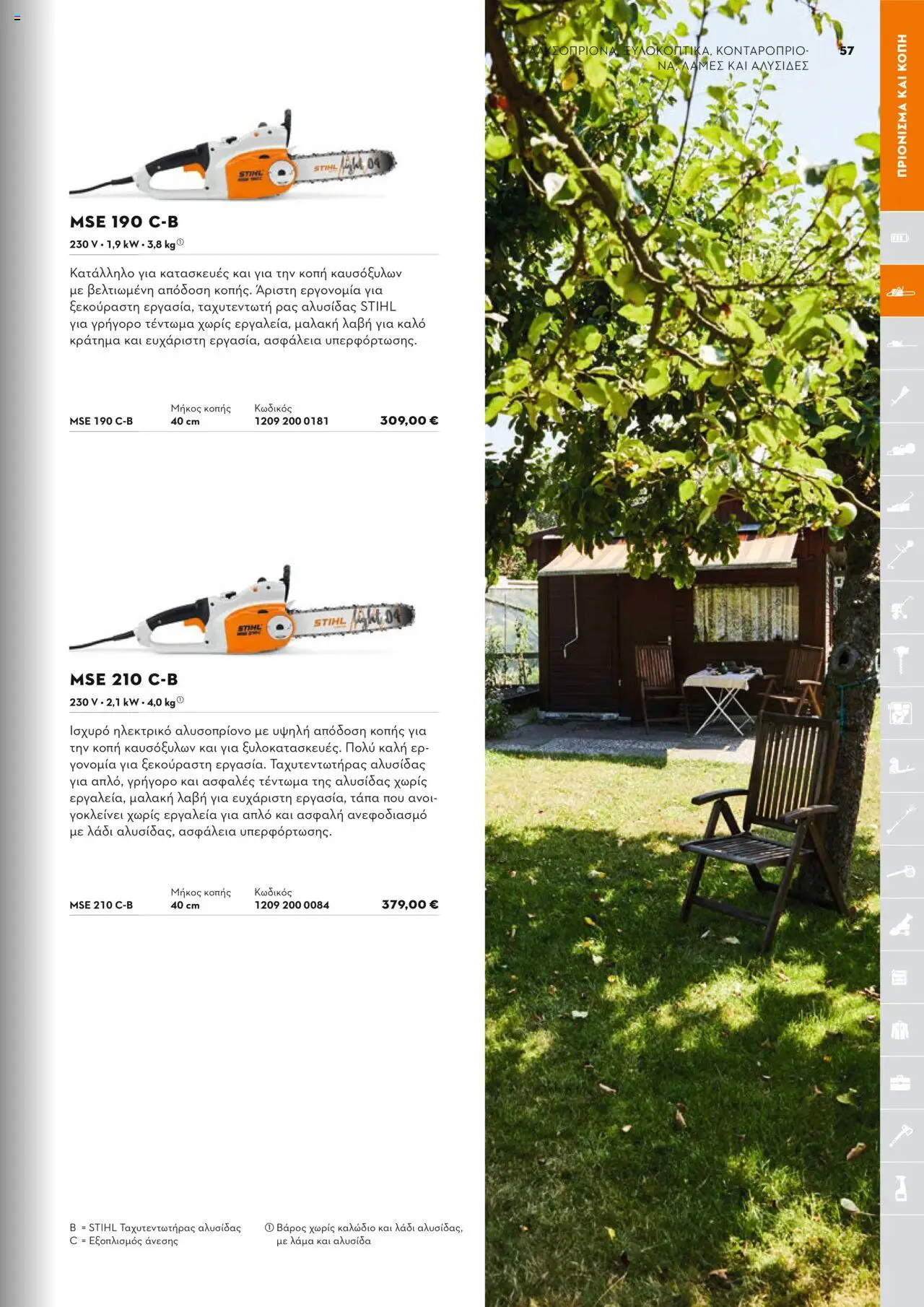Stihl Κατάλογος 2025 – σε ισχύ από 13.01.2025 | Σελίδα: 57