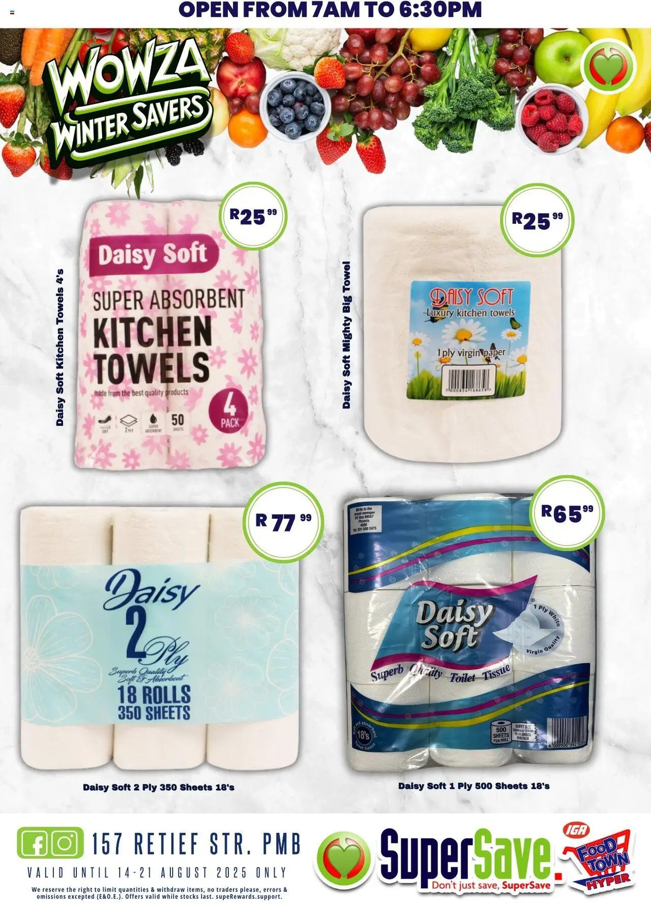 Super Save Specials │ valid from 14.08.2025 | Page: 6 | Products: Box, Toilet, Towel, Paper