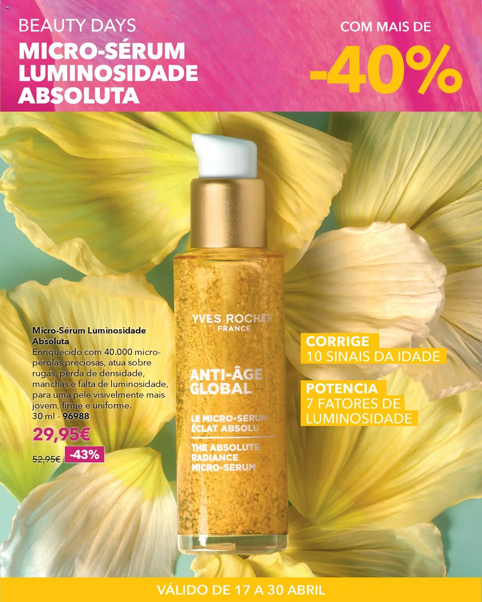 Yves Rocher Beauty days  │ válido de 17.04.2026 | Página: 3 | Produtos: Sérum