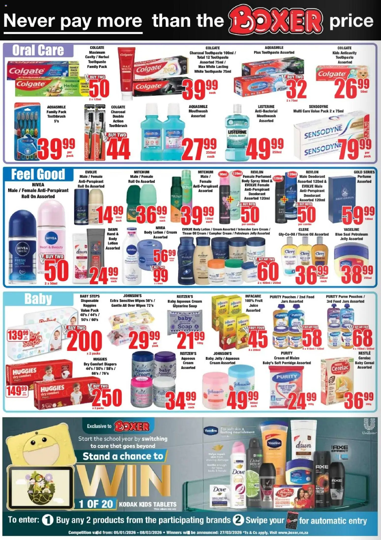 New Boxer catalogue – valid from 23.02.2026 | Page: 10 | Products: Juice, Soap, Antiperspirant, Petroleum jelly