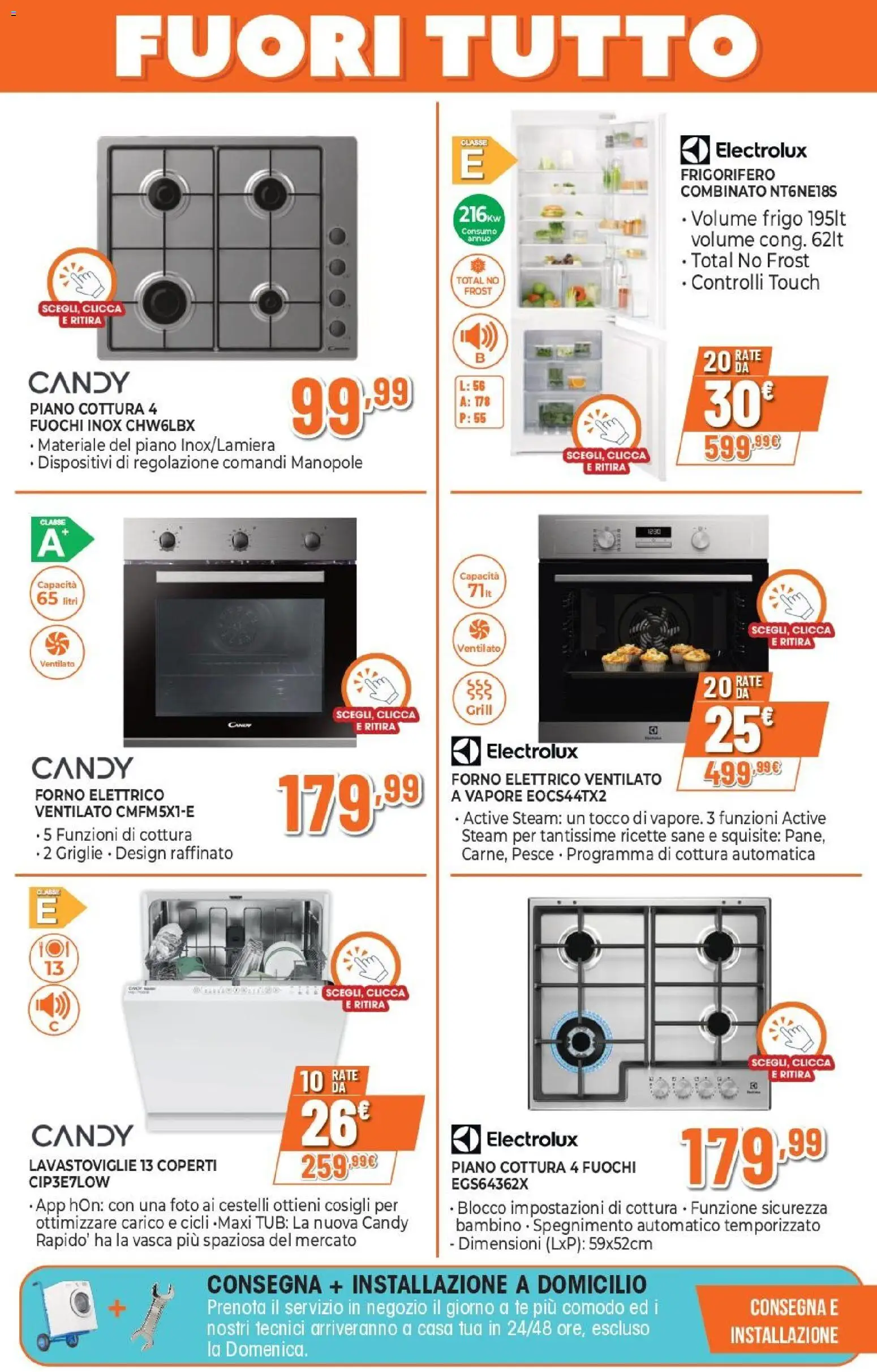 Volantino Expert del 15.01.2026 | Pagina: 16 | Prodotti: Pesce, Piano cottura, Lavastoviglie, Forno elettrico