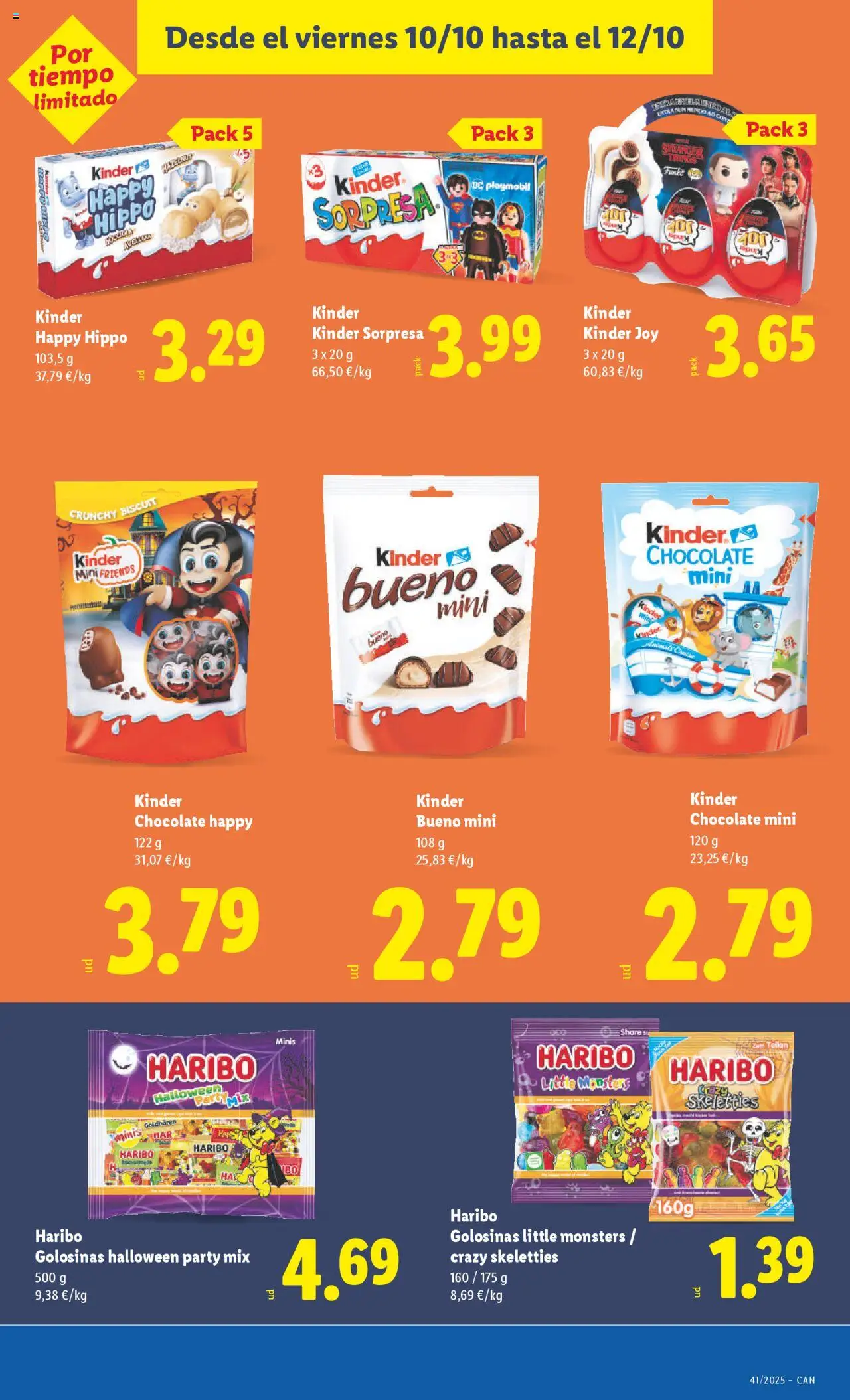 Lidl - Canarias │ válido desde el 06.10.2025 | Página: 39 | Productos: Chocolate, Golosinas