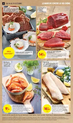 Intermarché - Prévisualisation de LONGE DE THON ALBACORE SAUMURÉE, Également disponible en barquette d'1 pièce dans les magasins non équipés d'un rayon marée traditionnel à 16,79€ le kg. Offre valable sur d'autres produits valide à partir de 14.10.2025 | Page: 10