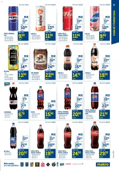 Náhled letáku Makro leták - Stabilně výhodná cena - maloobchod od 24.09.2025 | Strana: 27 | Produkty: Limonáda, Pepsi, Ice tea, Cola