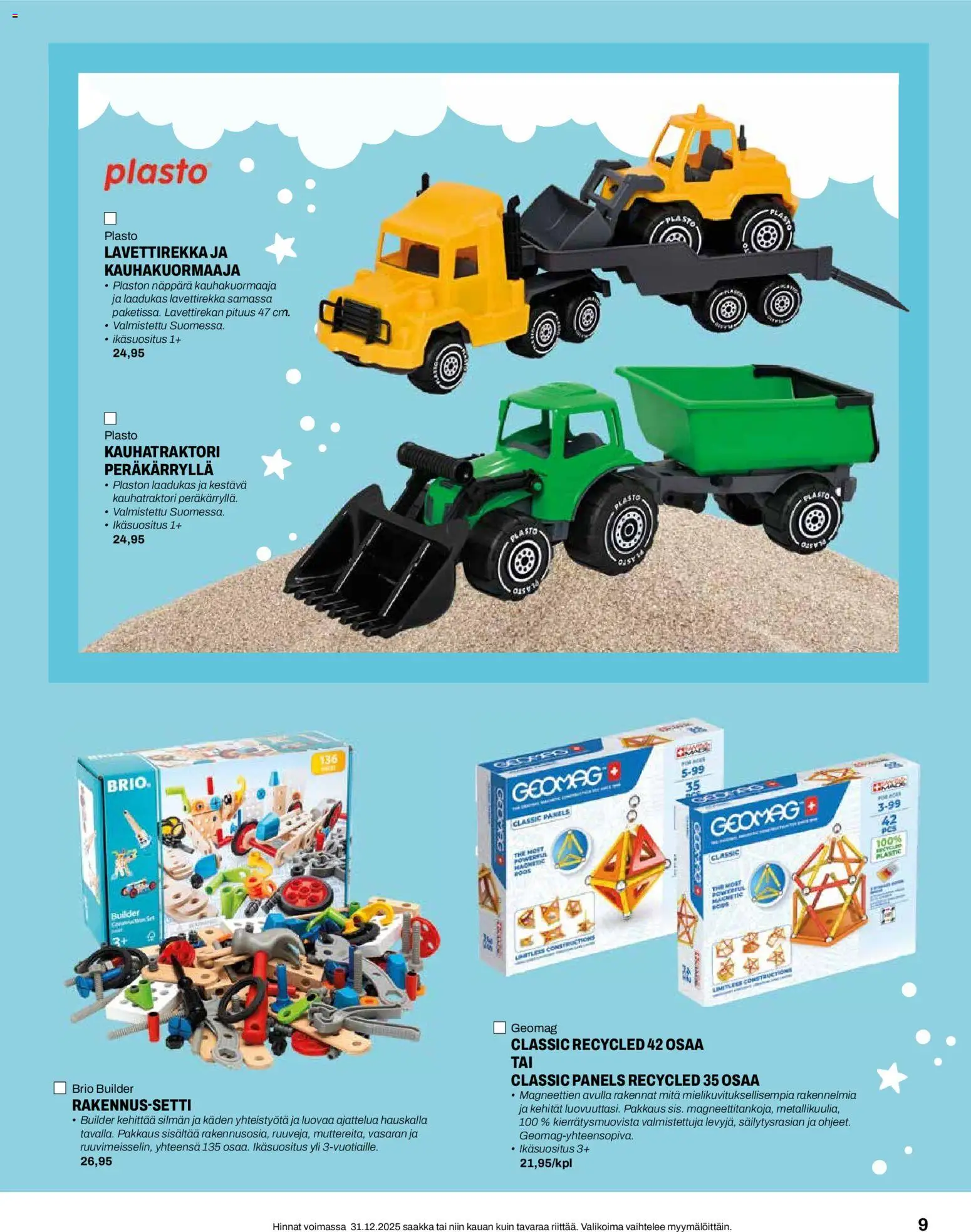 Minimani - Lelulehti 2025 – voimassa 12.11.2025 alkaen | Sivu: 9