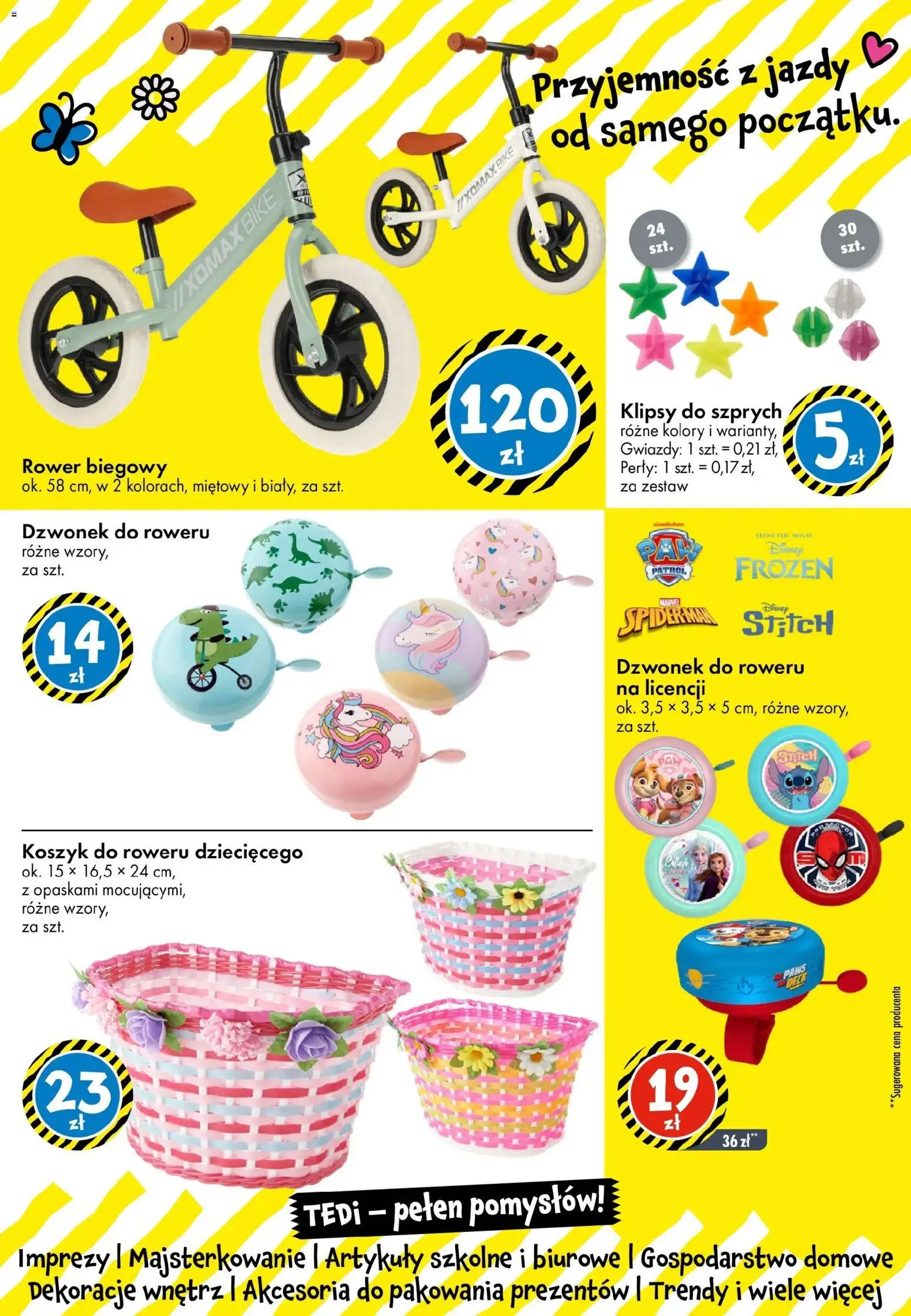 TEDi gazetka od 06.03.2026 | Strona: 36 | Produkty: Rower, Artykuły szkolne