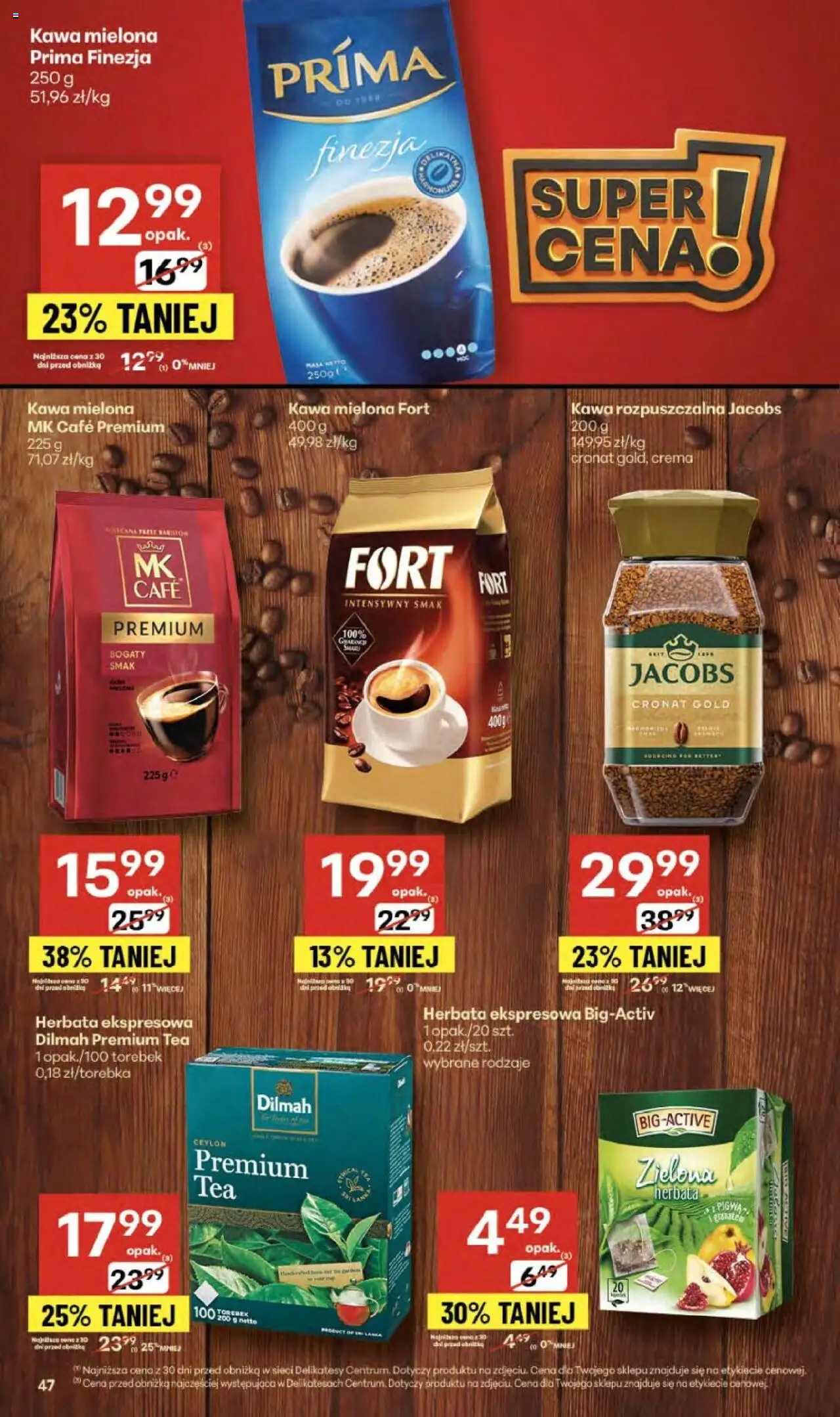 Delikatesy Centrum Gazetka od 11.09.2025 | Strona: 47 | Produkty: Pigwa, Kawa rozpuszczalna, Delikatesy, Herbata