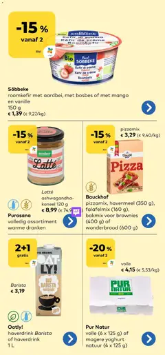 BioPlanet folder - Voorbeeld van een folder van BioPlanet, geldig van 22.10.2025 | Pagina: 13 | Producten: Pizza, Brownies, Crème, Yoghurt